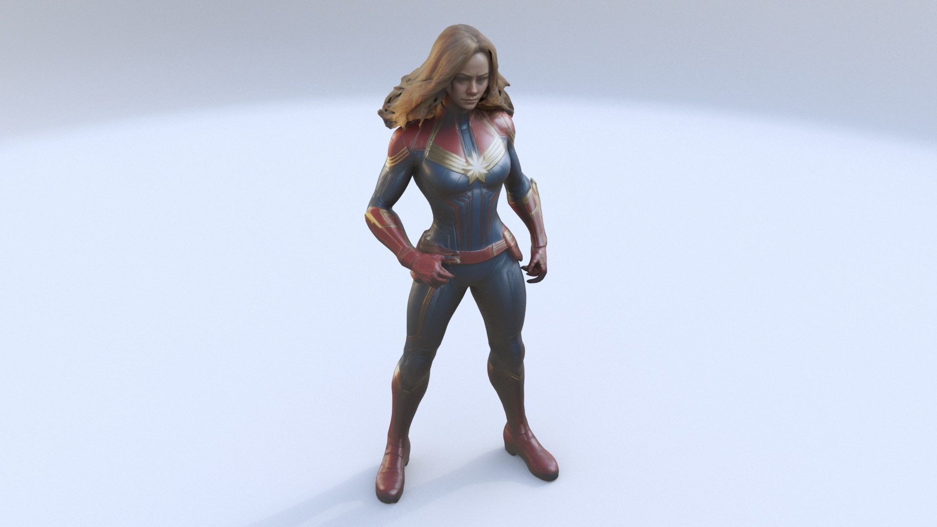 Captain Marvel 3D model_1
