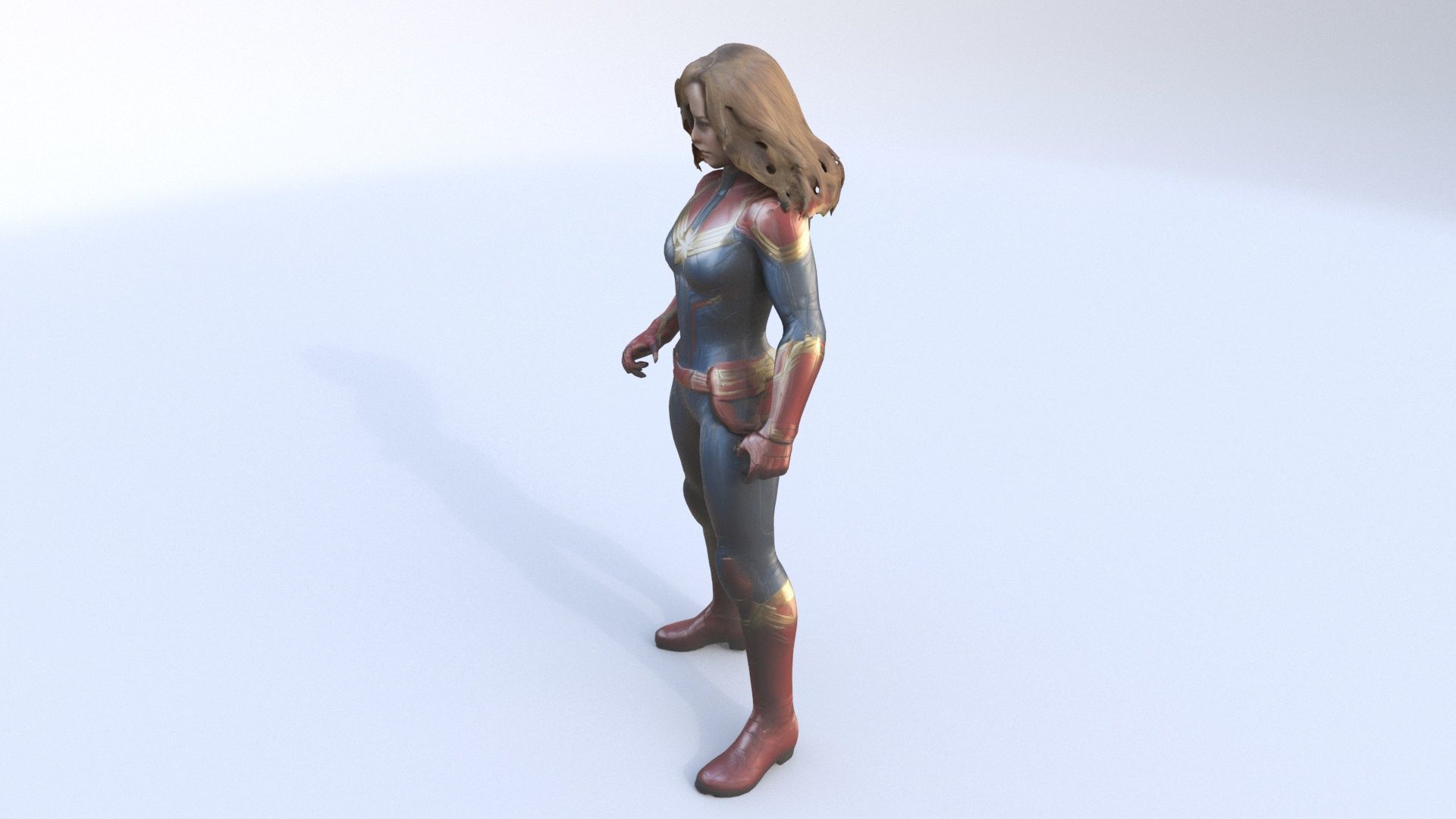 Captain Marvel 3D model_2