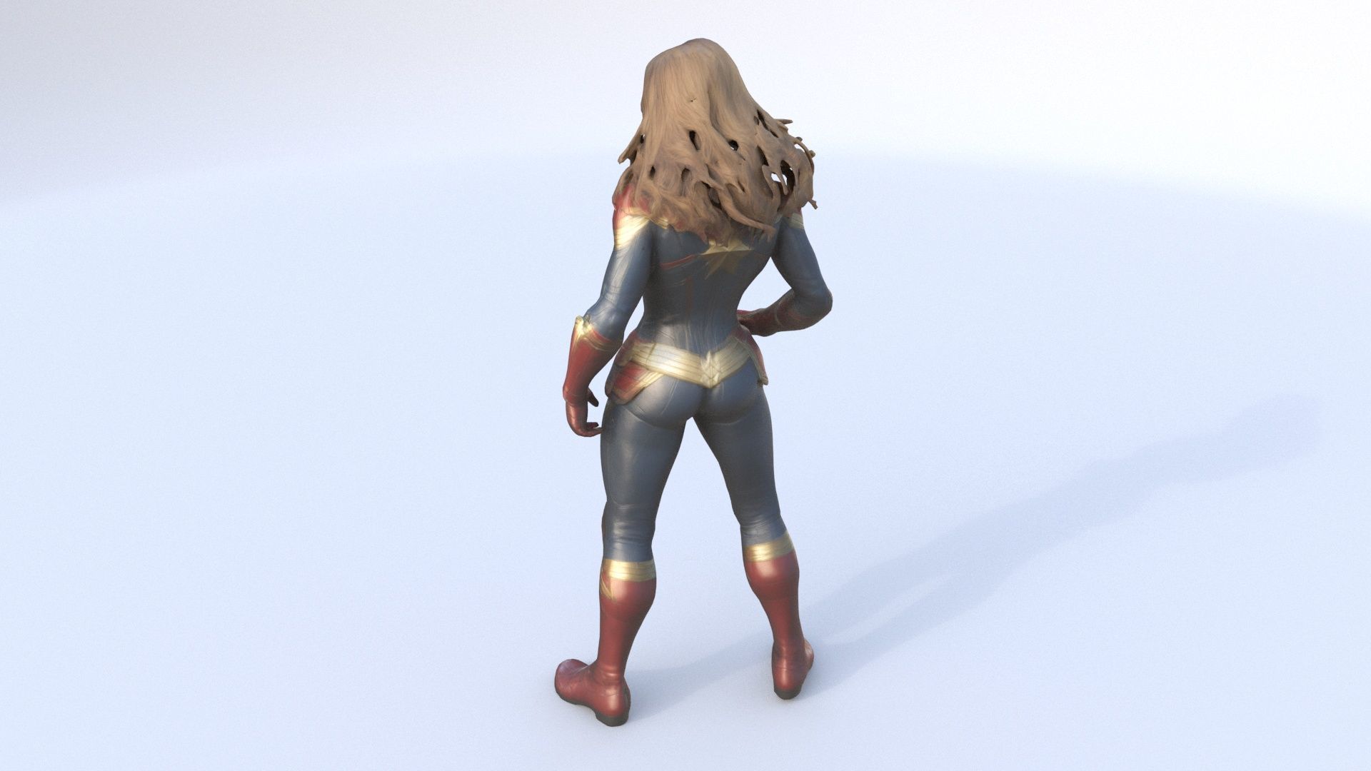 Captain Marvel 3D model_4
