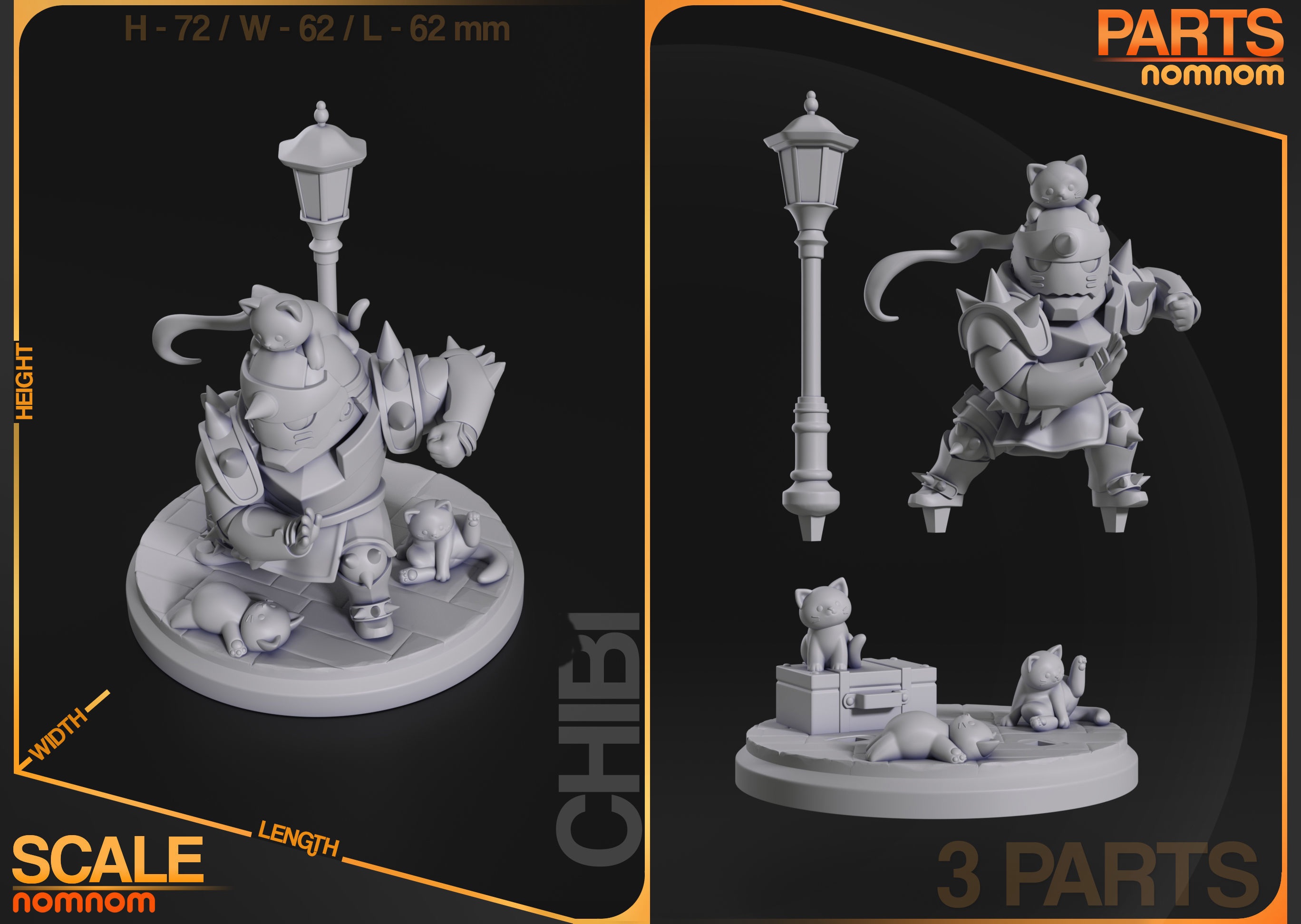 Chibi Alphonse Elric - Full Metal Alchemist 3D print model_4
