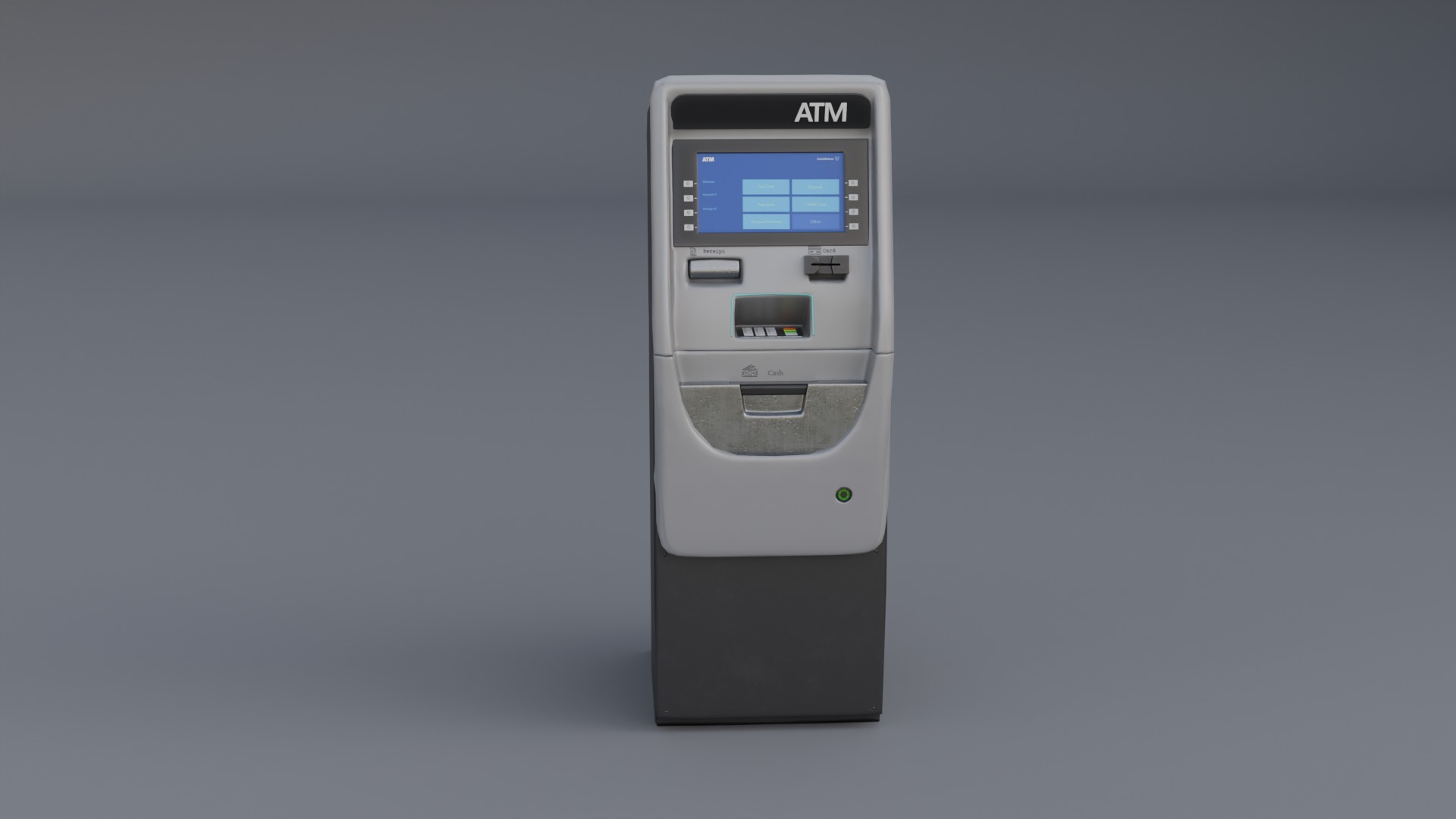 ATM Machine Low-poly 3D model_2