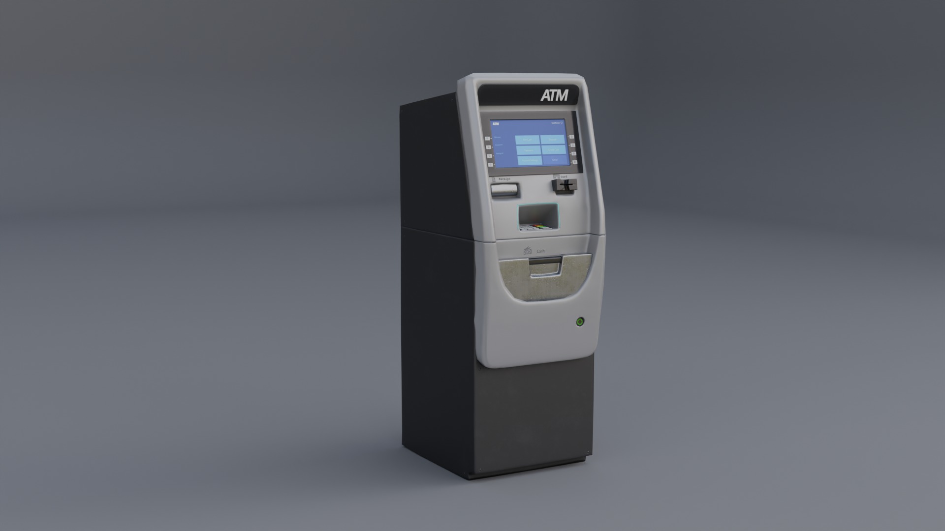 ATM Machine Low-poly 3D model_1