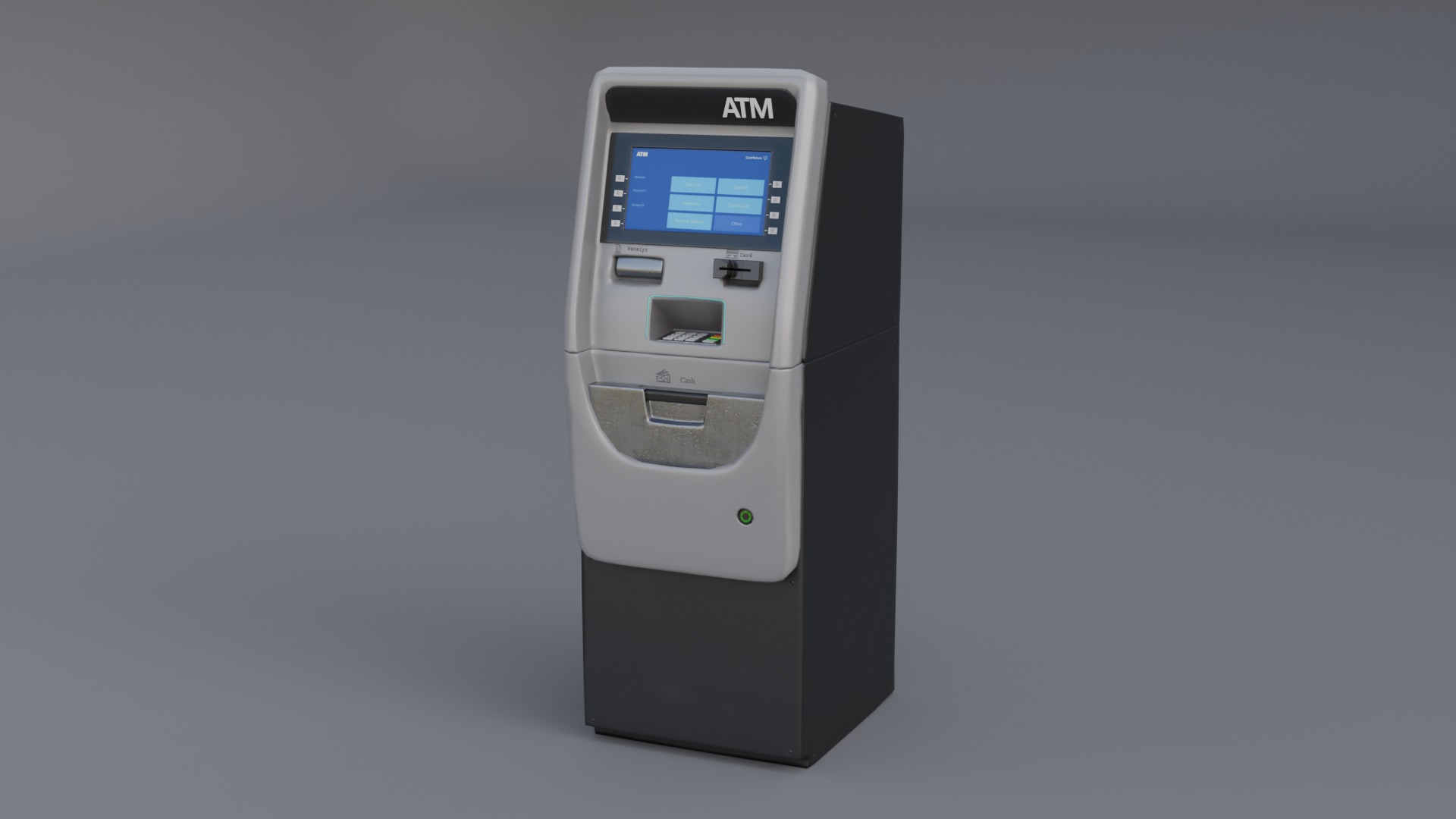 ATM Machine Low-poly 3D model_6