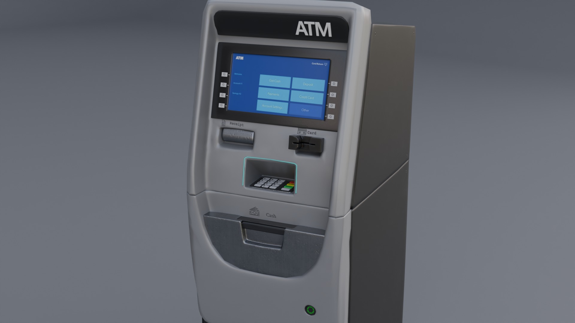 ATM Machine Low-poly 3D model_5