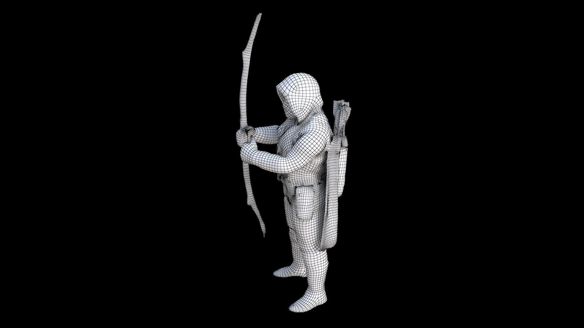 Green Arrow 3D model_7