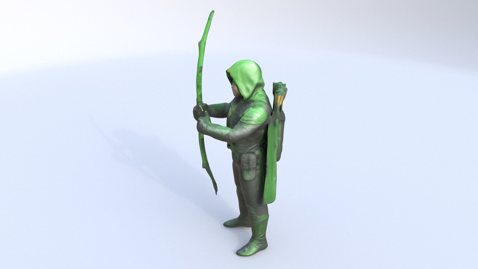 Green Arrow 3D model_2