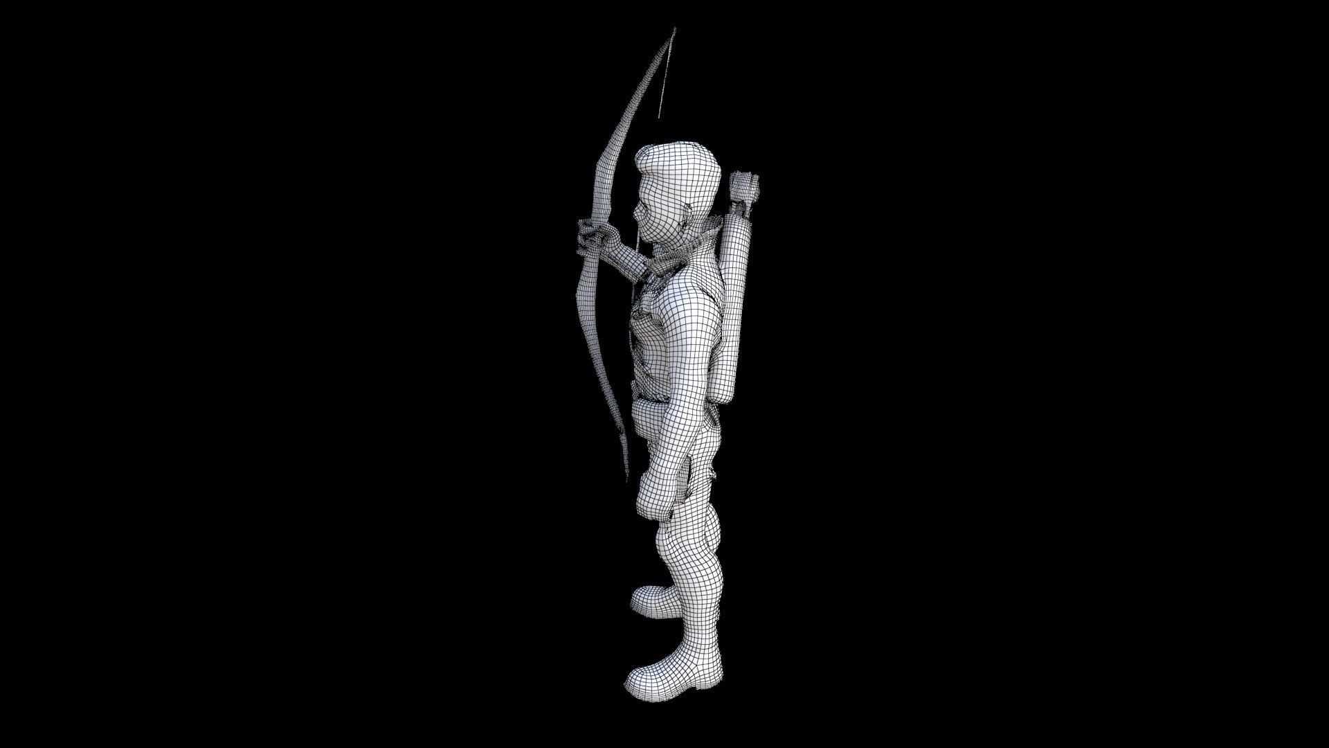 Hawkeye 3D model_7