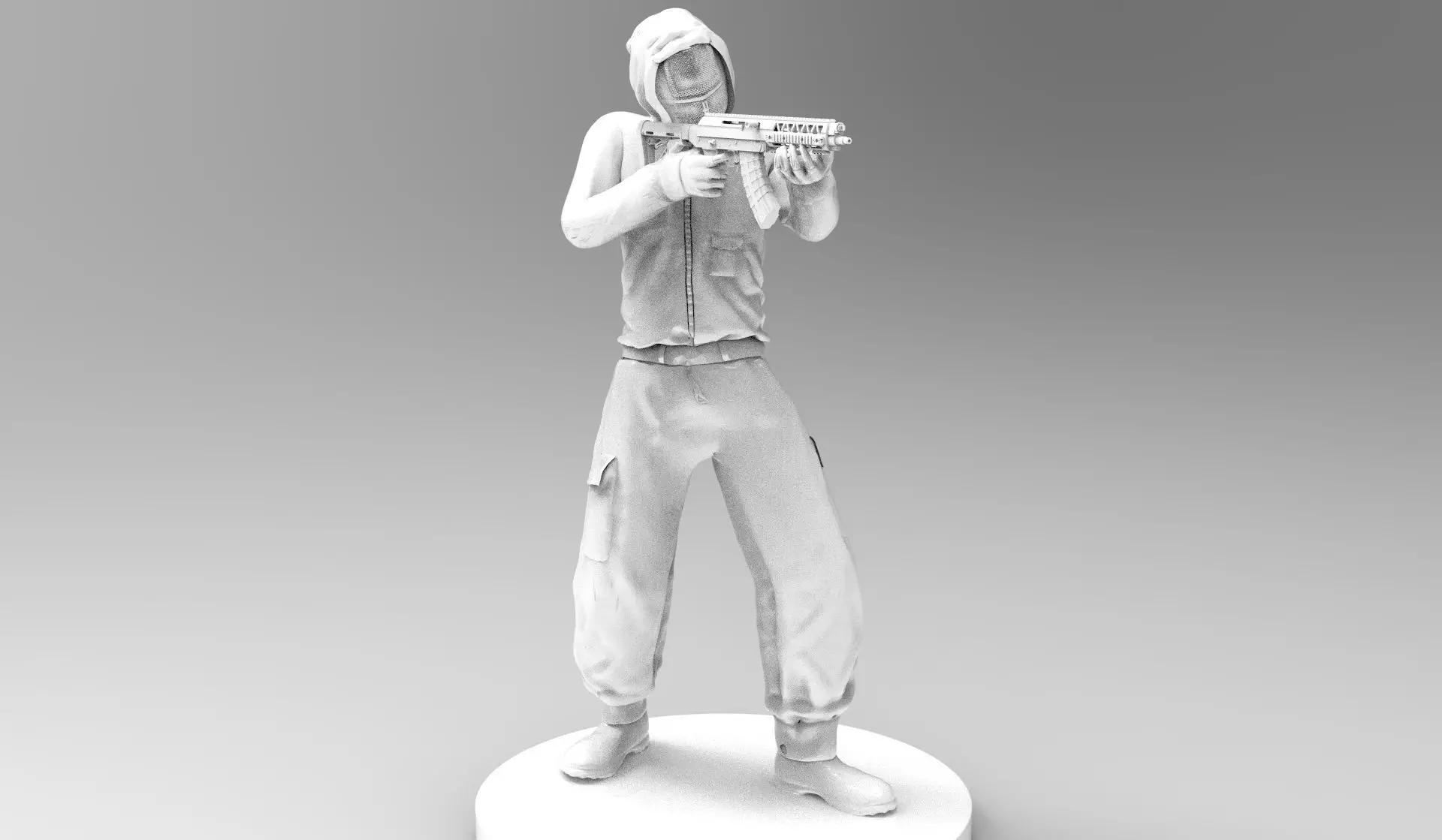 Squid Game Pink Soldier 3D print model_0