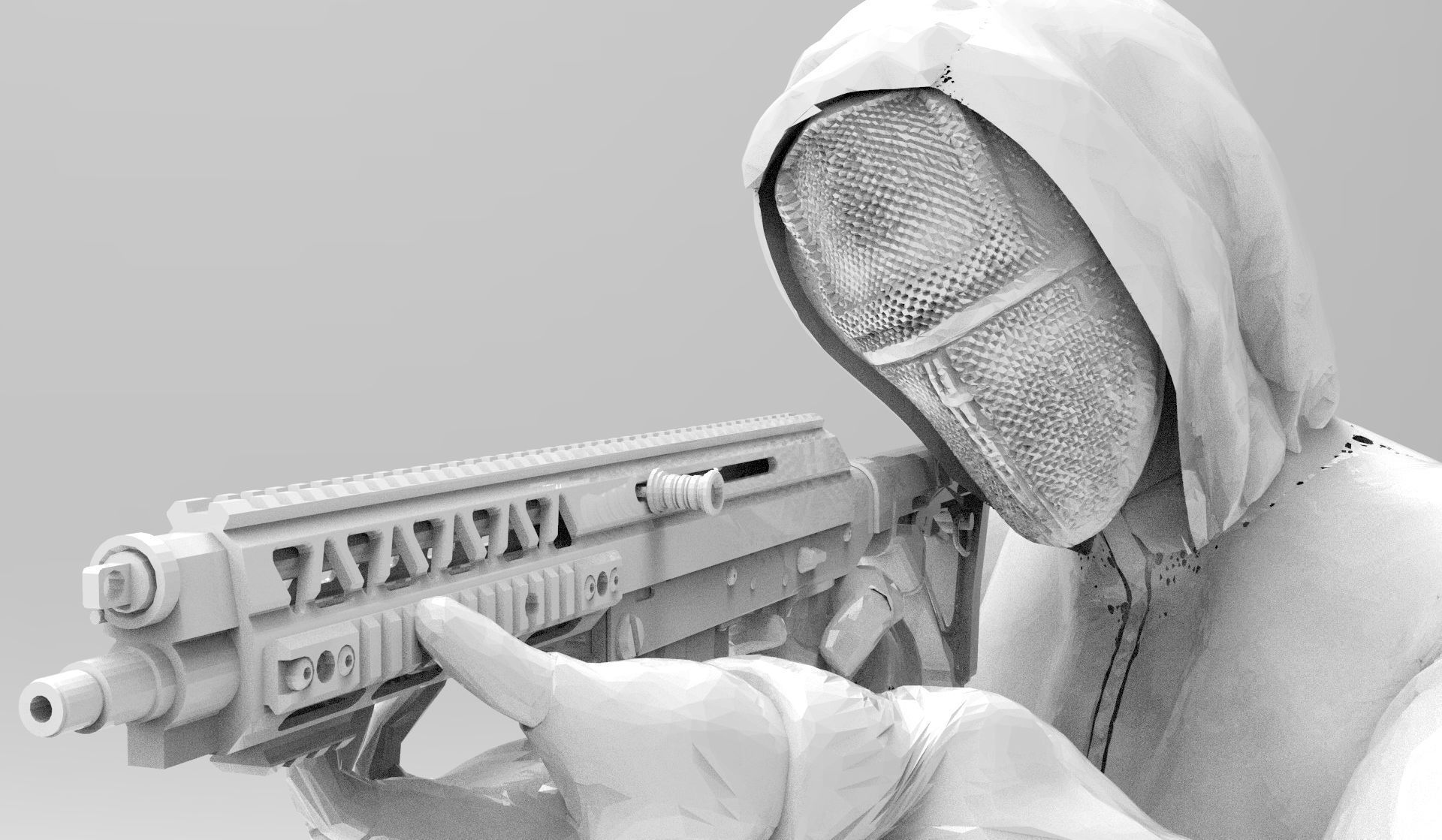 Squid Game Pink Soldier 3D print model_6