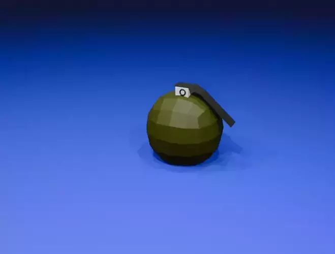 3D model of grenade