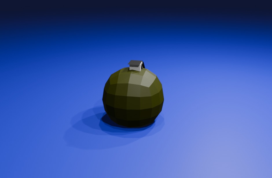 3D model of grenade Free 3D model_2
