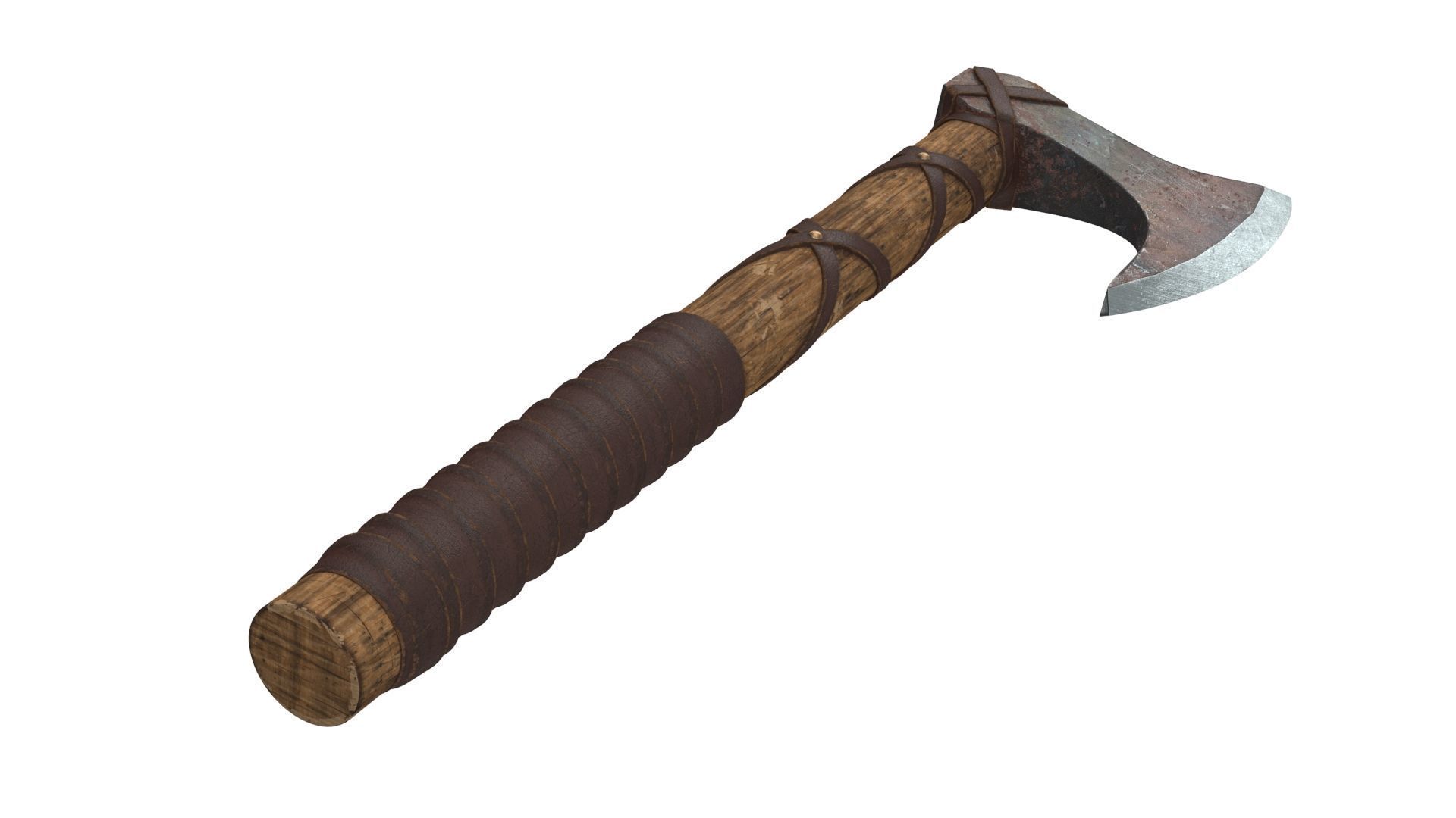Battle Axe 3D model_5