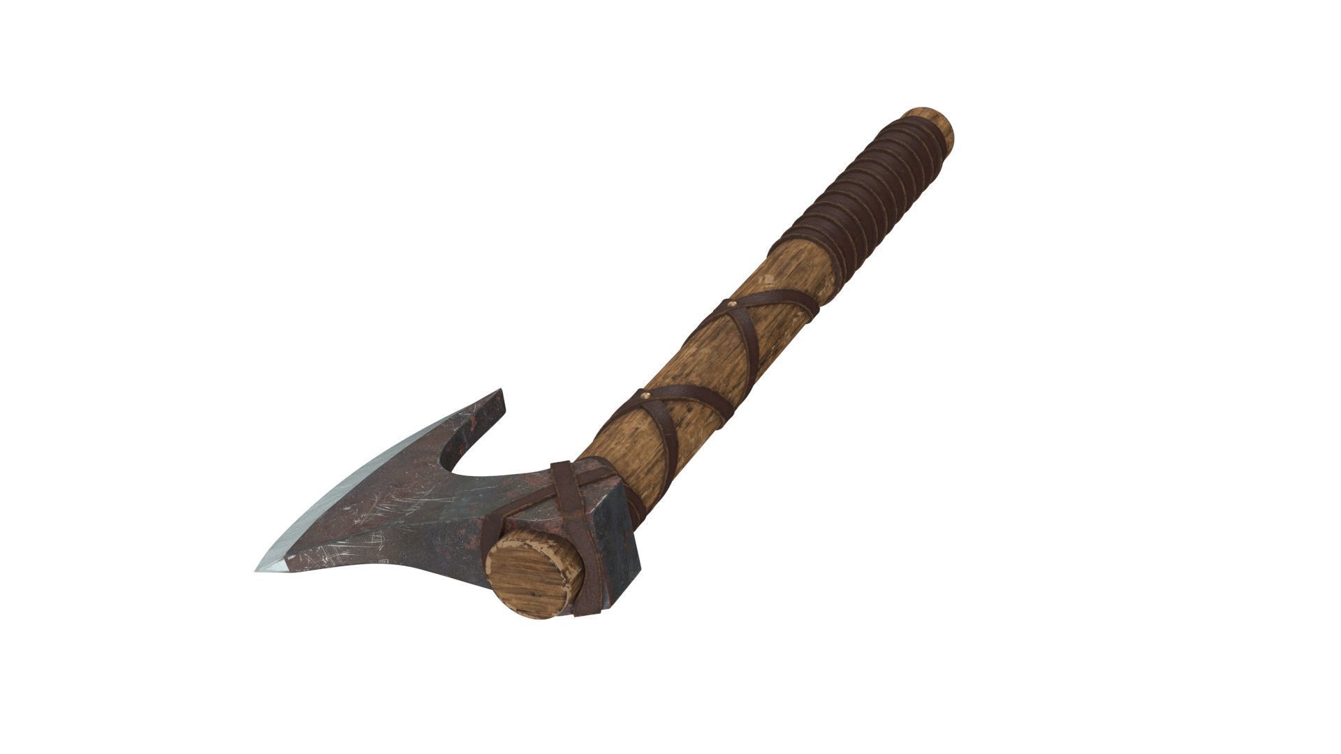 Battle Axe 3D model_3