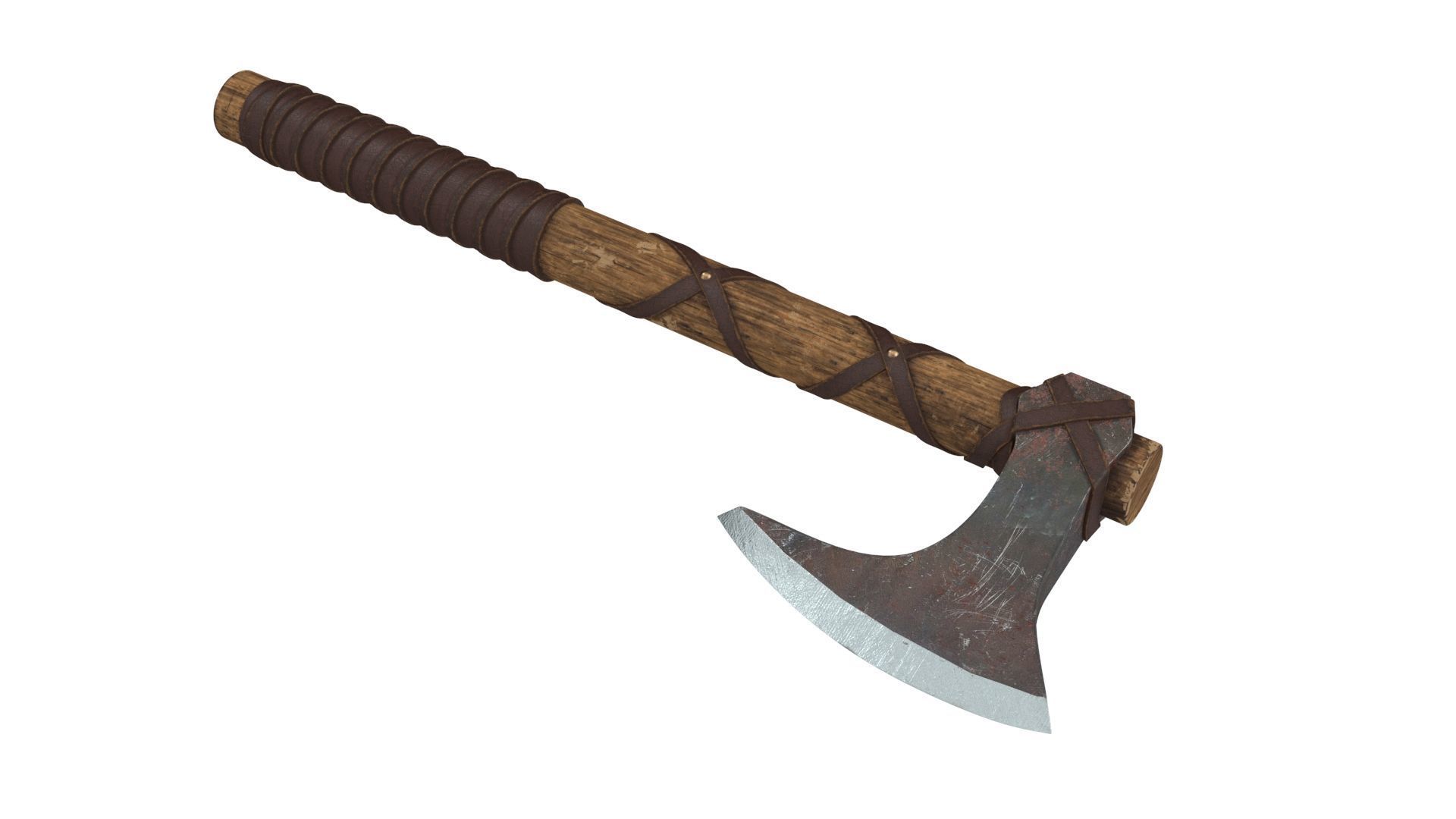 Battle Axe 3D model_2