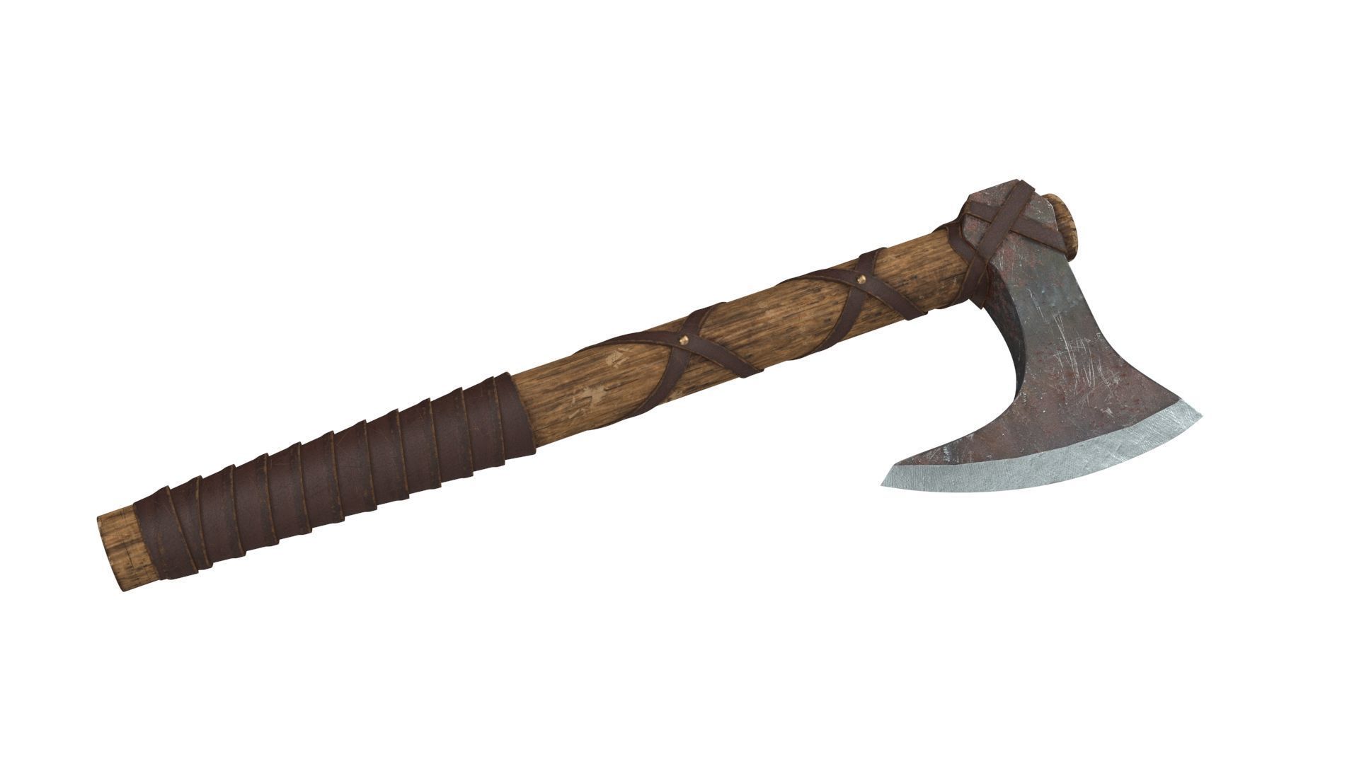Battle Axe 3D model_1