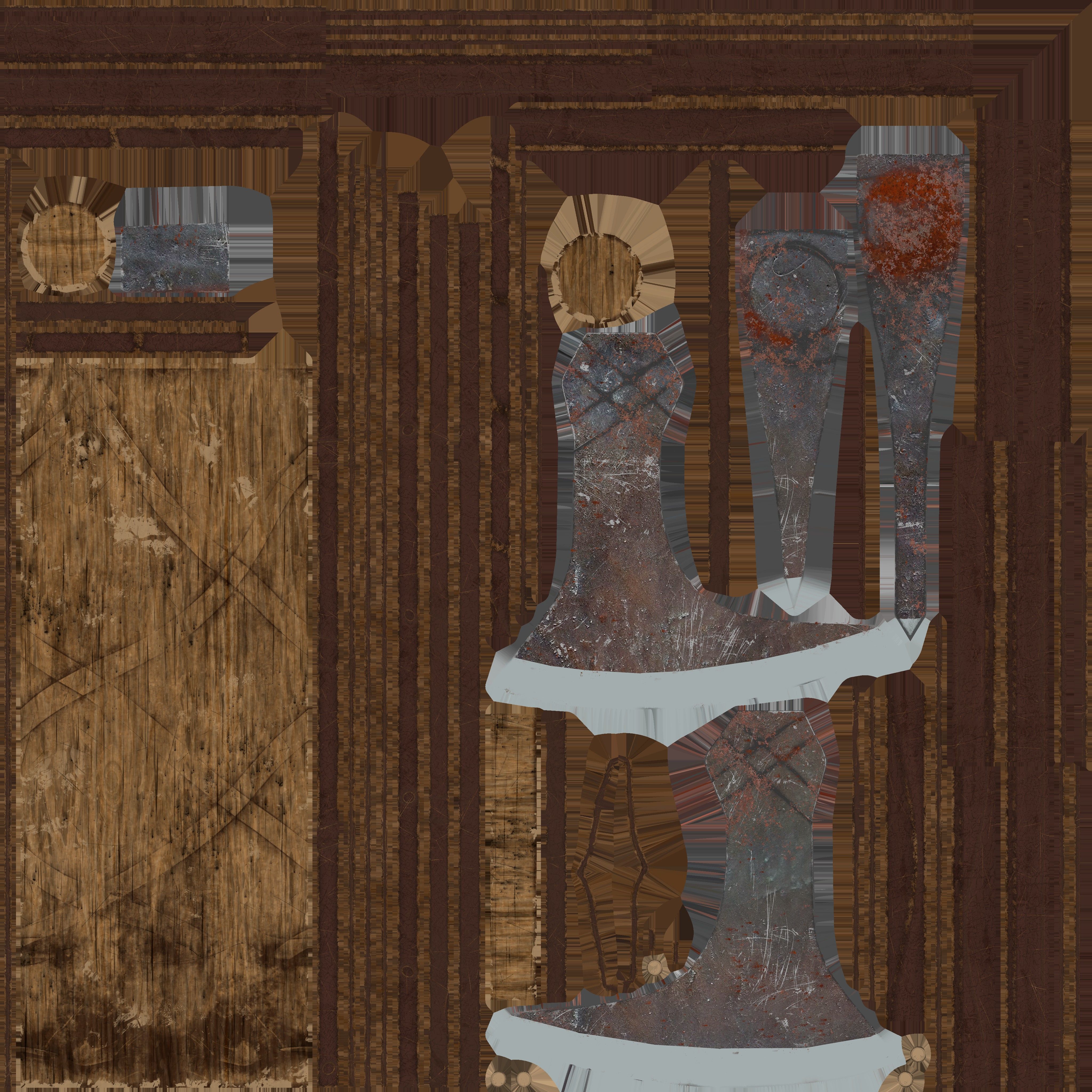 Battle Axe 3D model_8