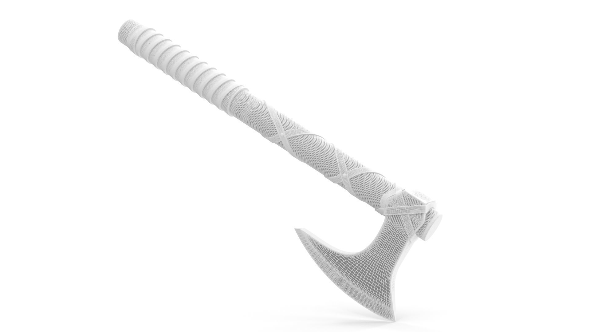 Battle Axe 3D model_11