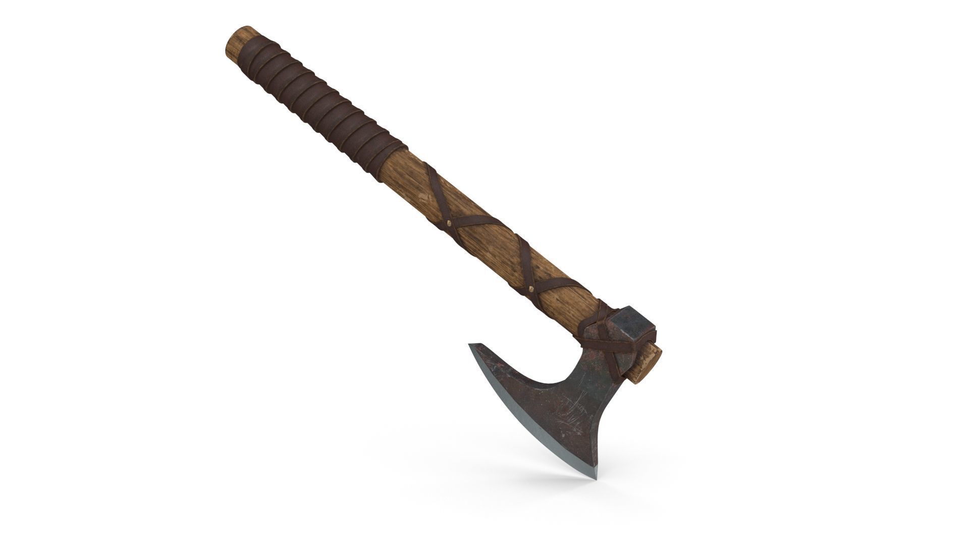Battle Axe 3D model_7
