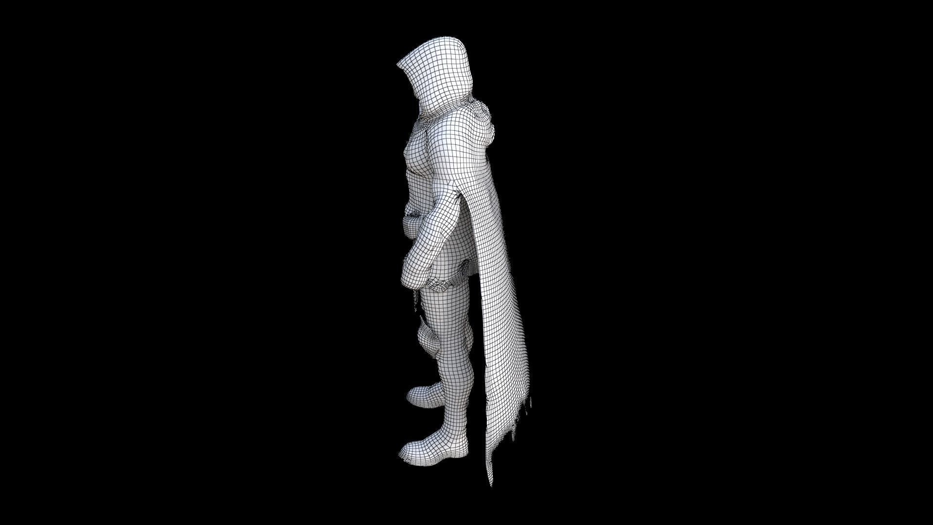 Moon Knight 3D model_7