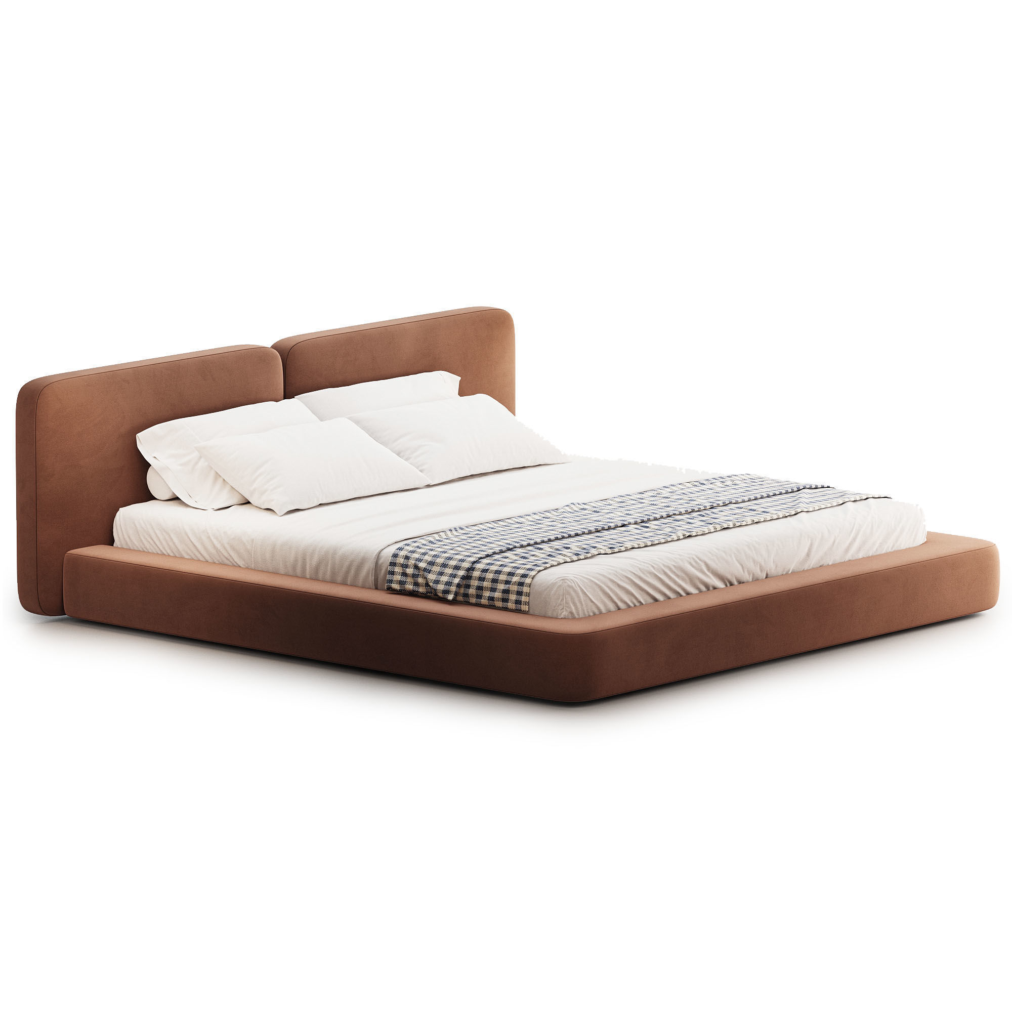 Bed Simple 3D model_1