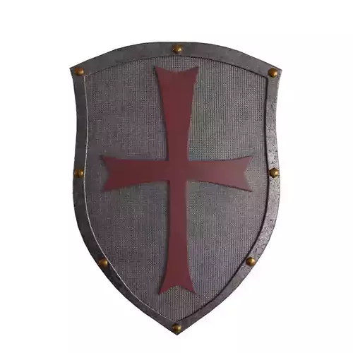 Medieval Shield Low-poly 3D model
