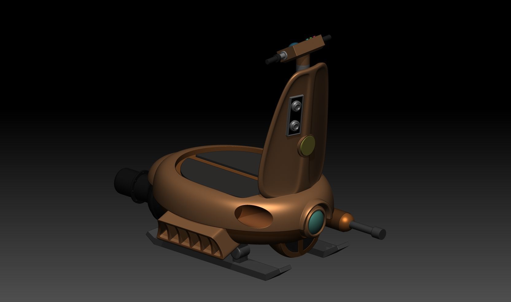 sh effect Figuarts yamcha Jet Momonga Vehicle 3D print model_5