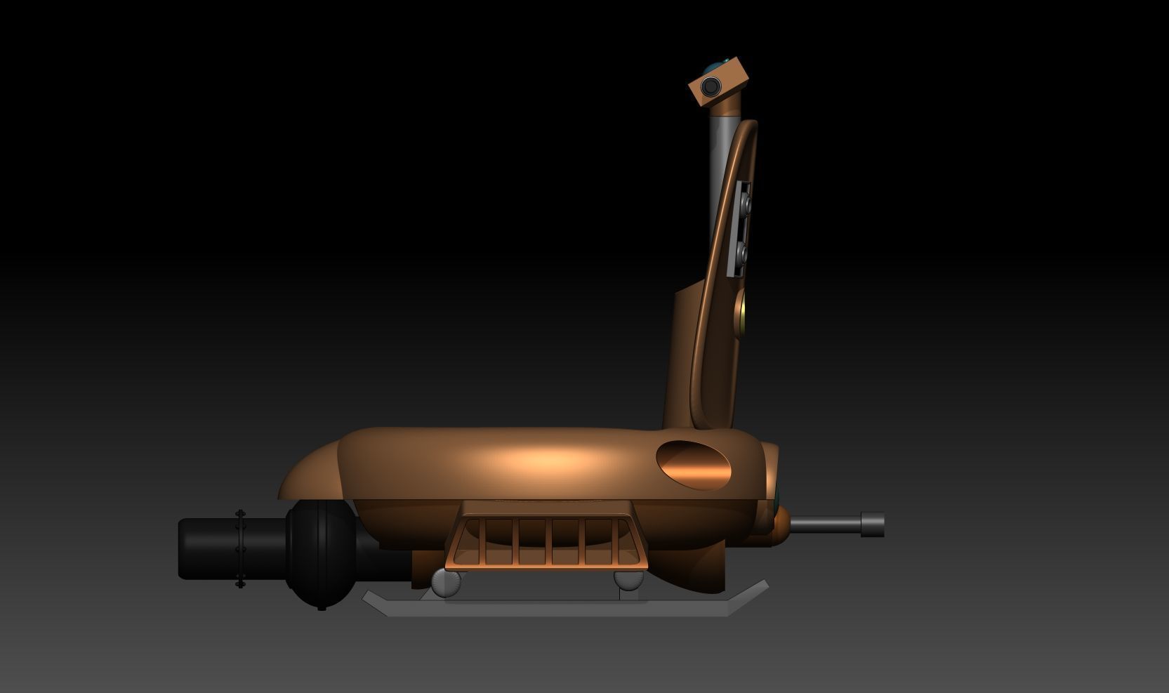 sh effect Figuarts yamcha Jet Momonga Vehicle 3D print model_4