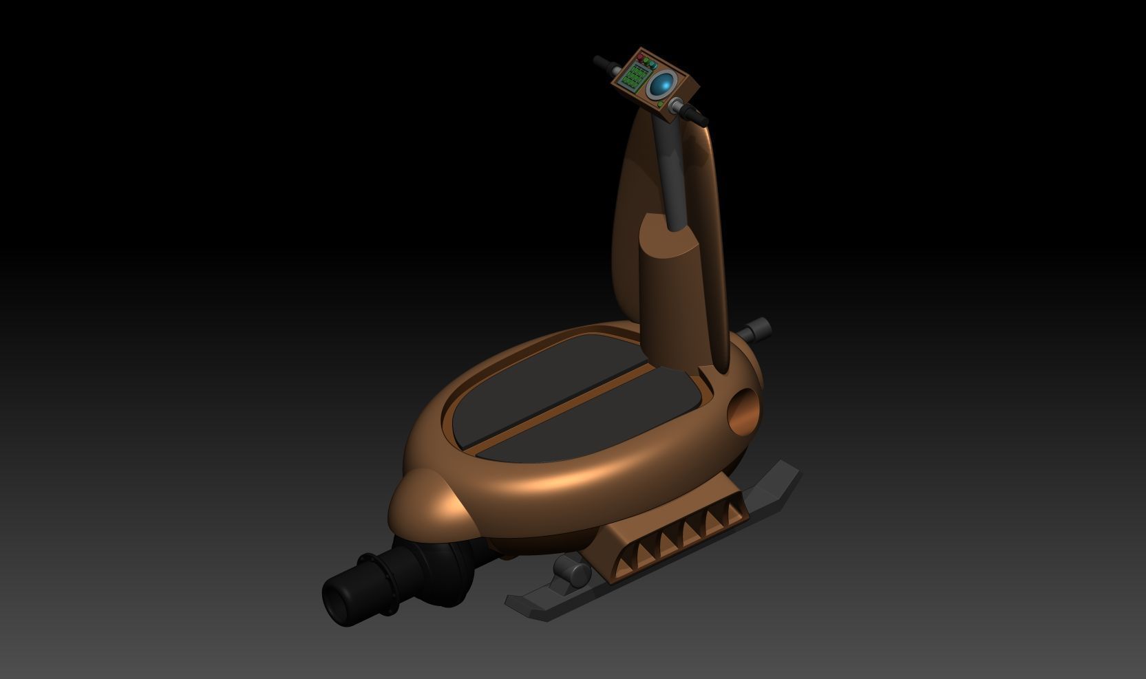 sh effect Figuarts yamcha Jet Momonga Vehicle 3D print model_3