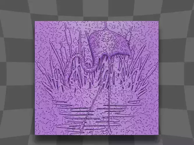 Flamingos design CNC