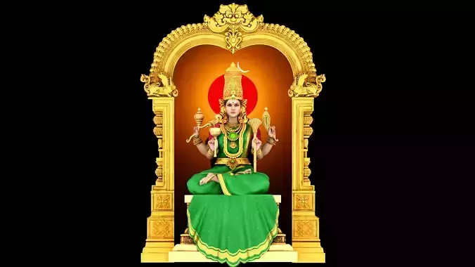 god kanchi kamatchi amman 3D model