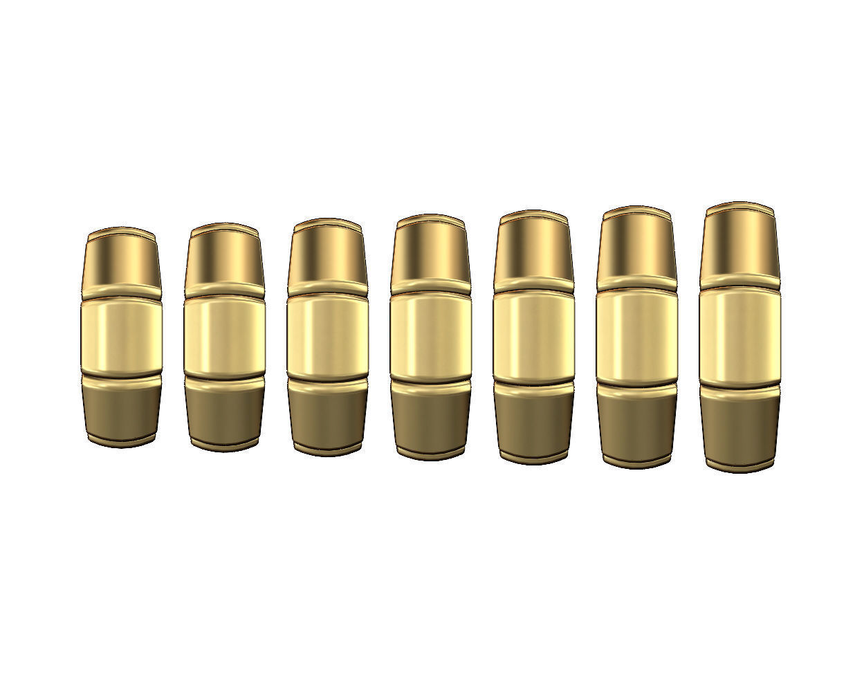 Tapered segmented dome 8 facetes ring Us sizes 6to12 3D print model_2