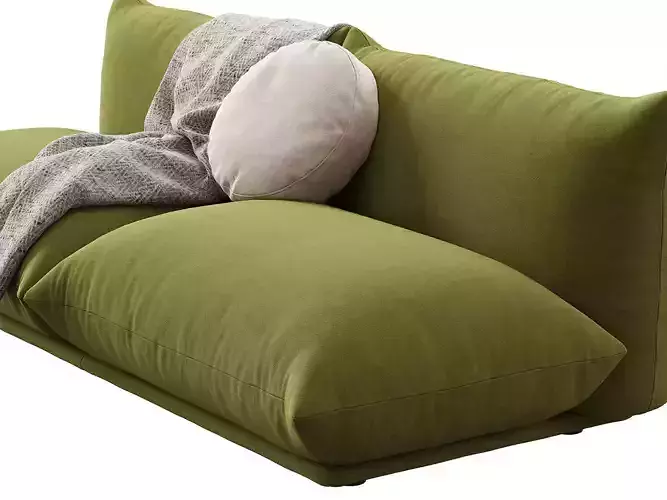 Marenco 2 Seater Sofa without Armrests 3D model
