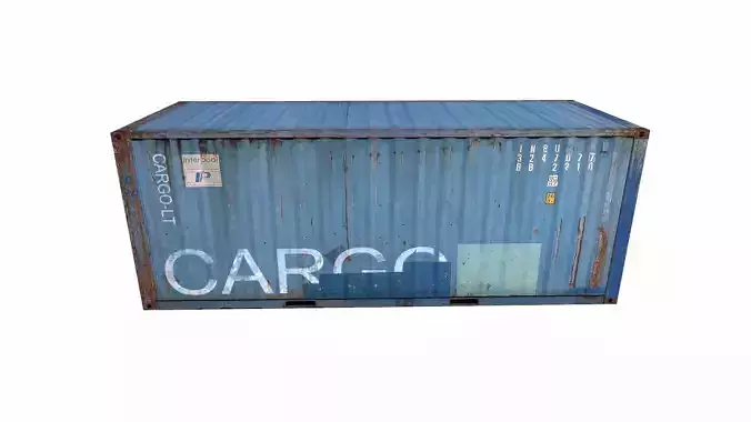 Cargo Container Low-poly 3D model