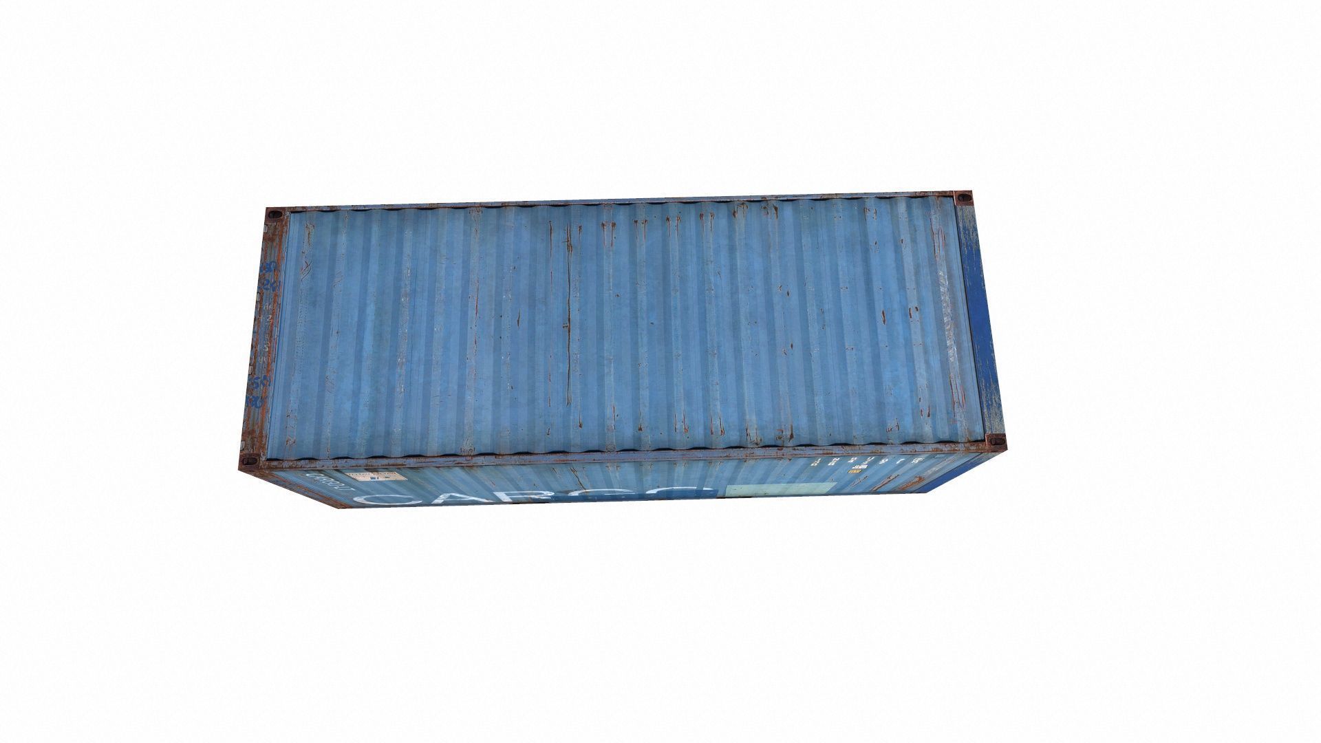 Cargo Container Low-poly 3D model_4
