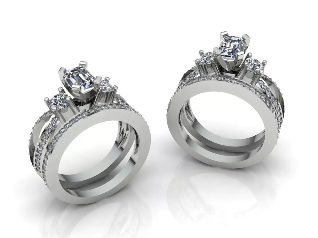 Gold ring  Jewelry 3D print model_0