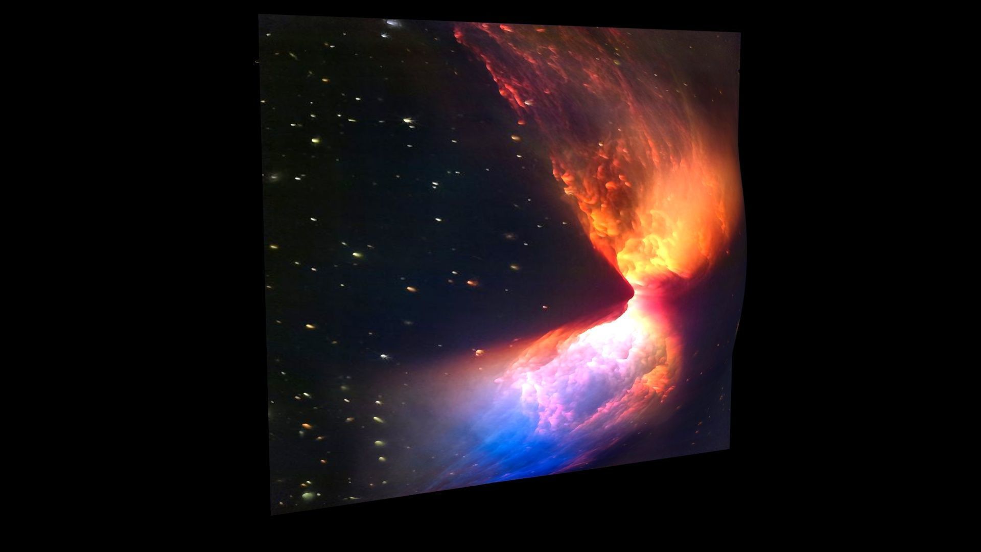 Fiery Hourglass Nebula 3D model_3