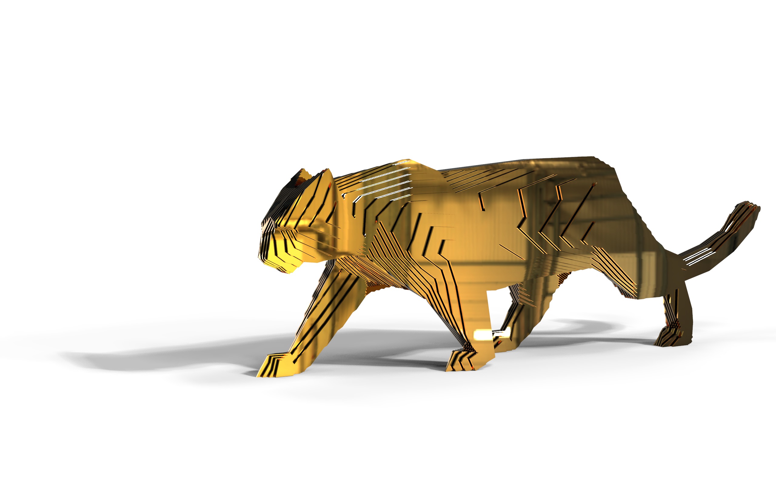 panther layered 3D model_3