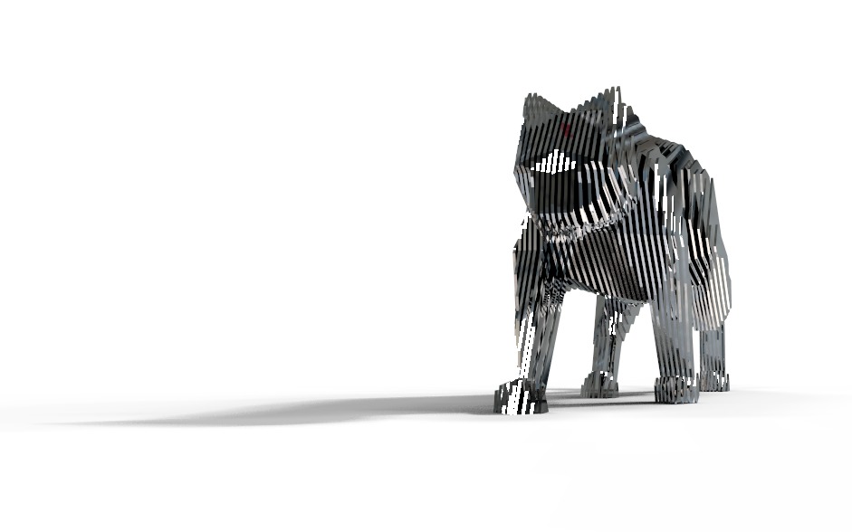 panther layered 3D model_1