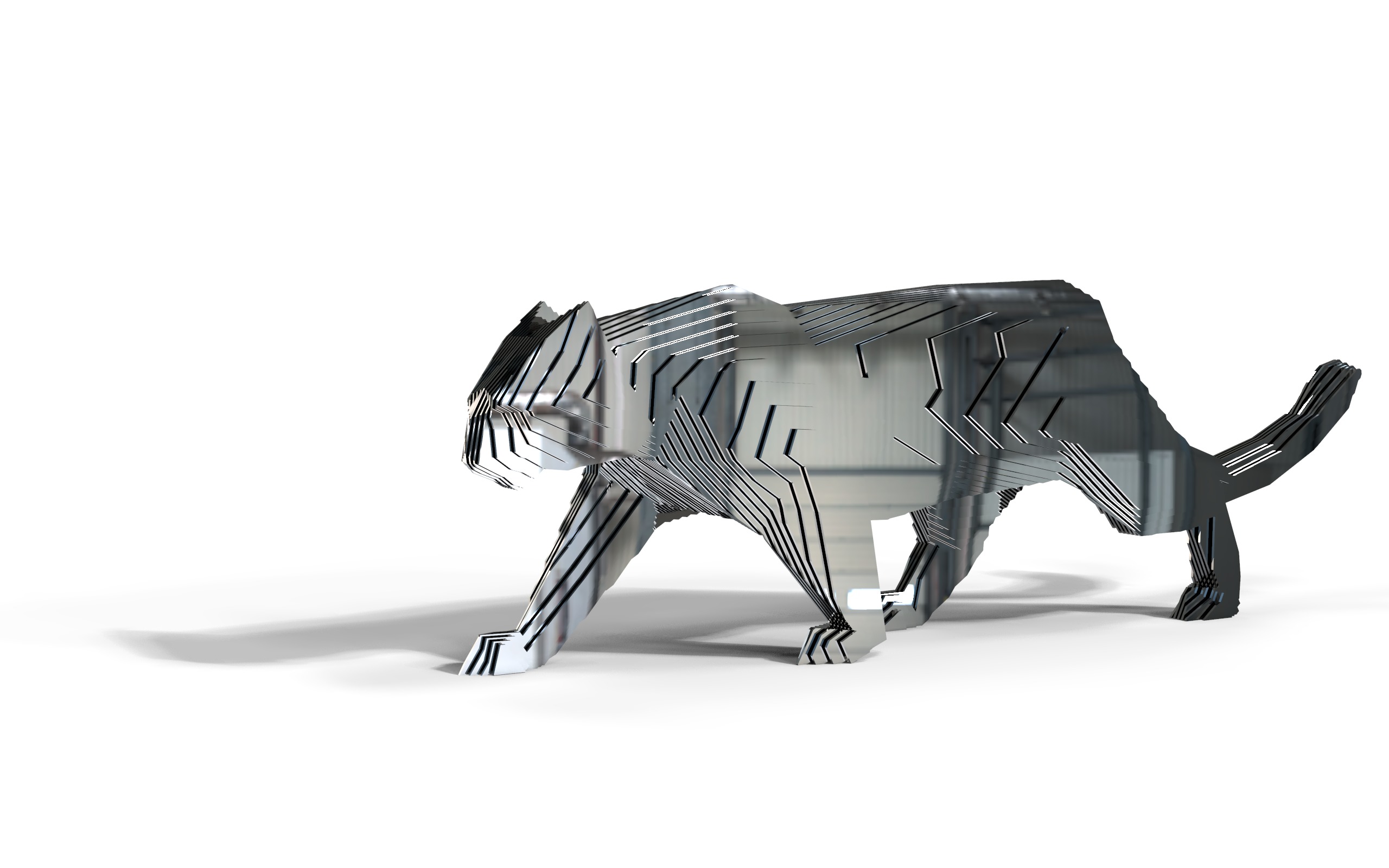 panther layered 3D model_2