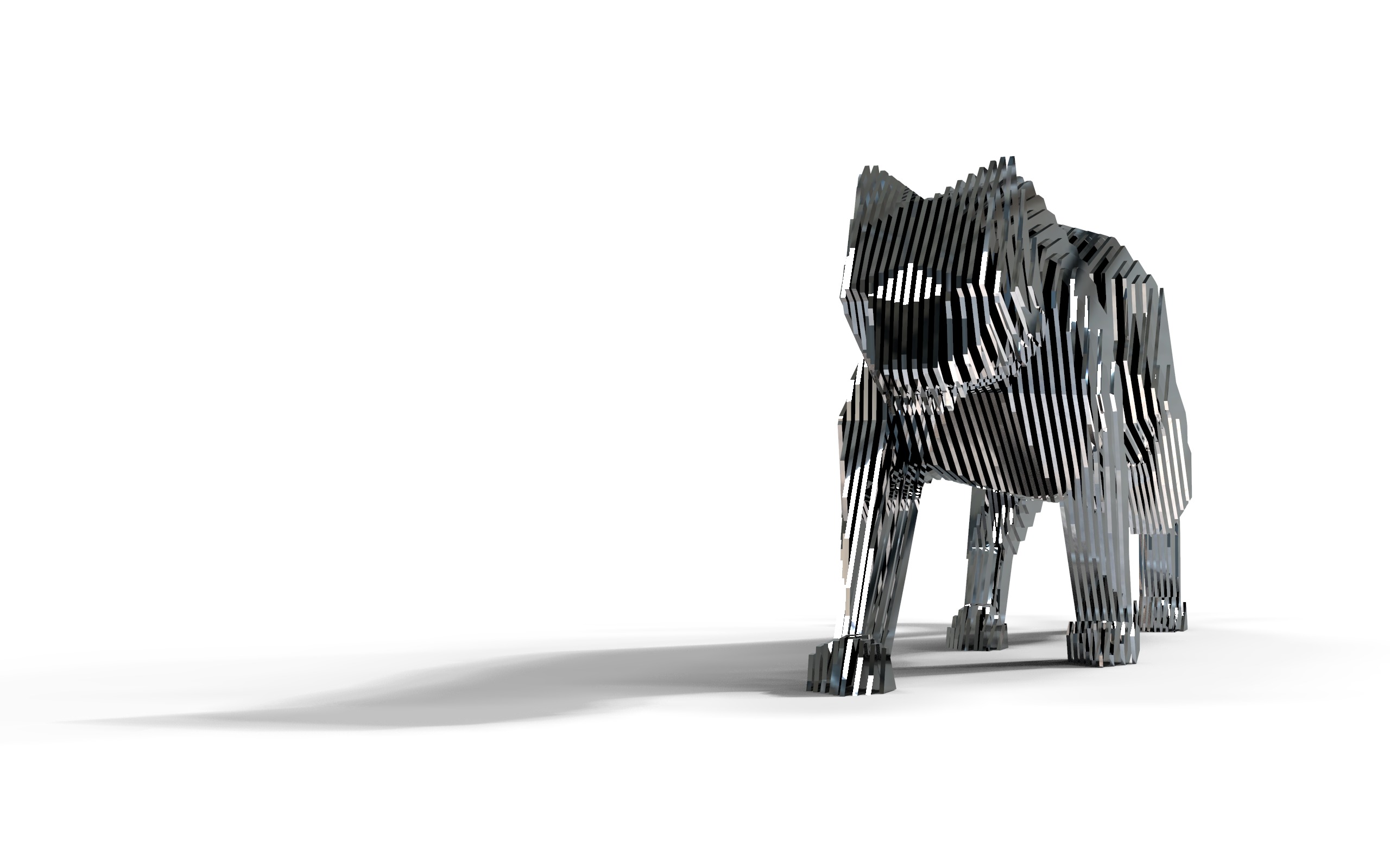 panther layered 3D model_4