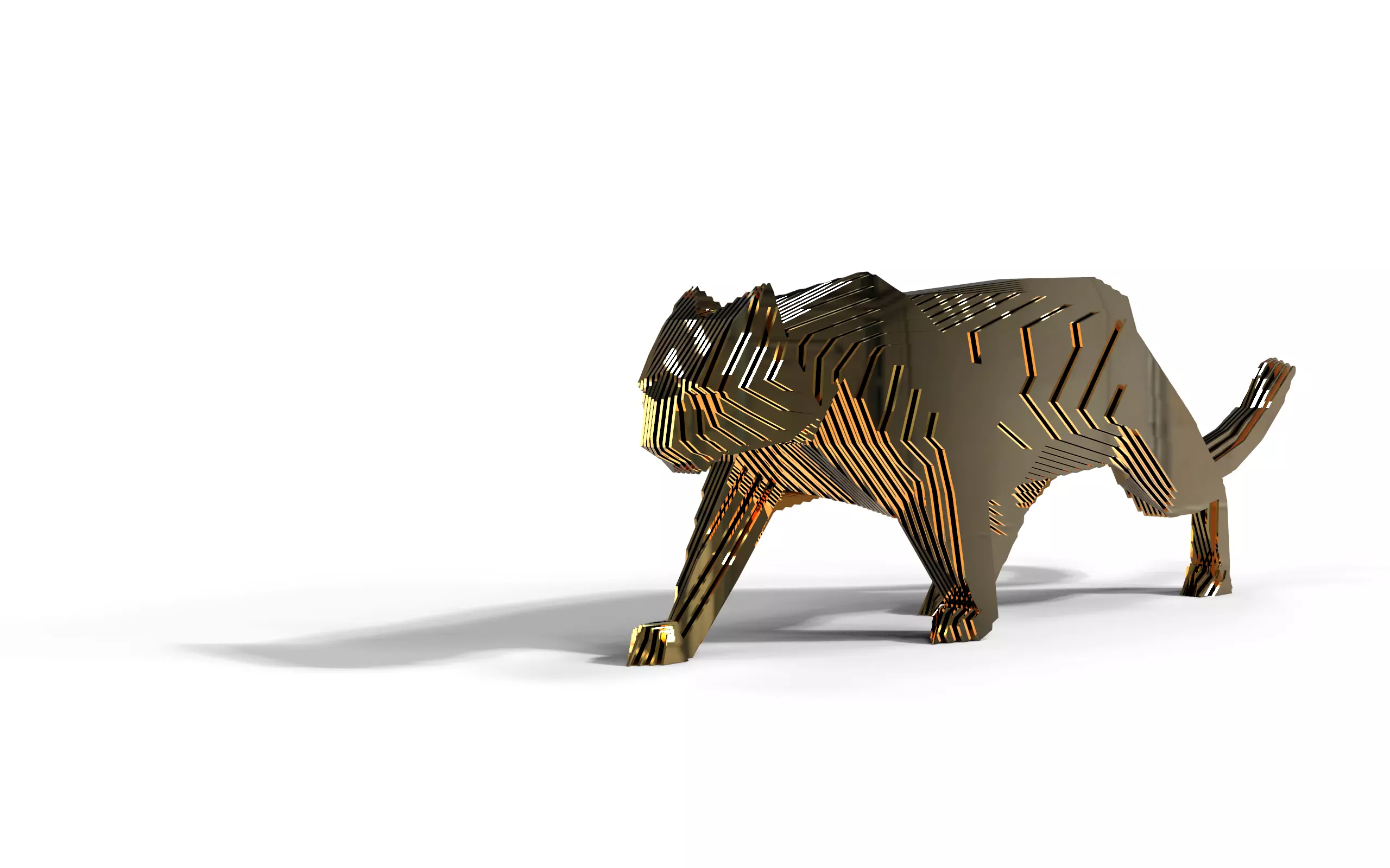 panther layered 3D model_0