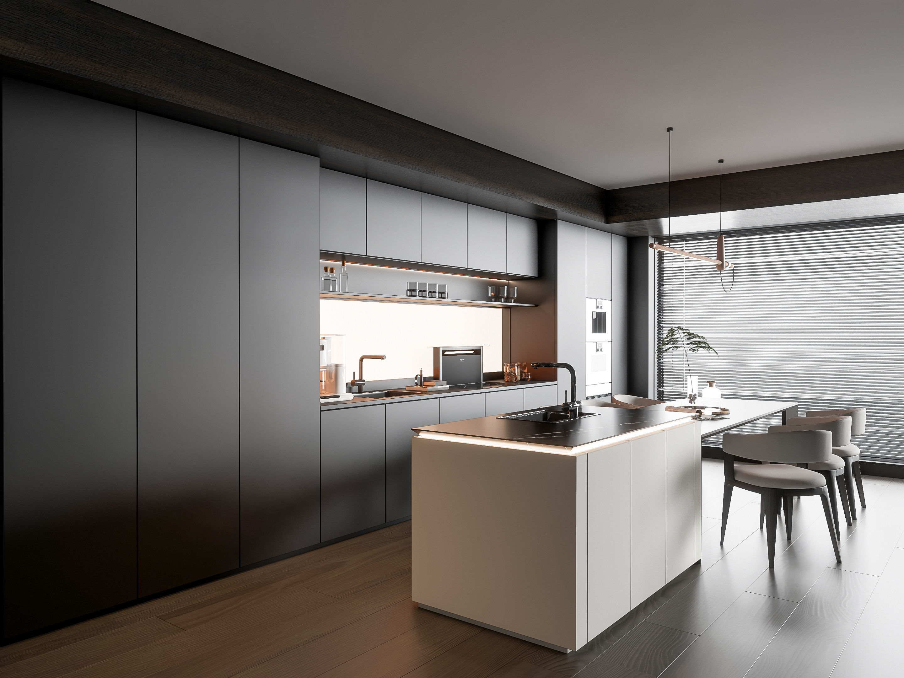 Kitchen Modern interior 93 3D model_8