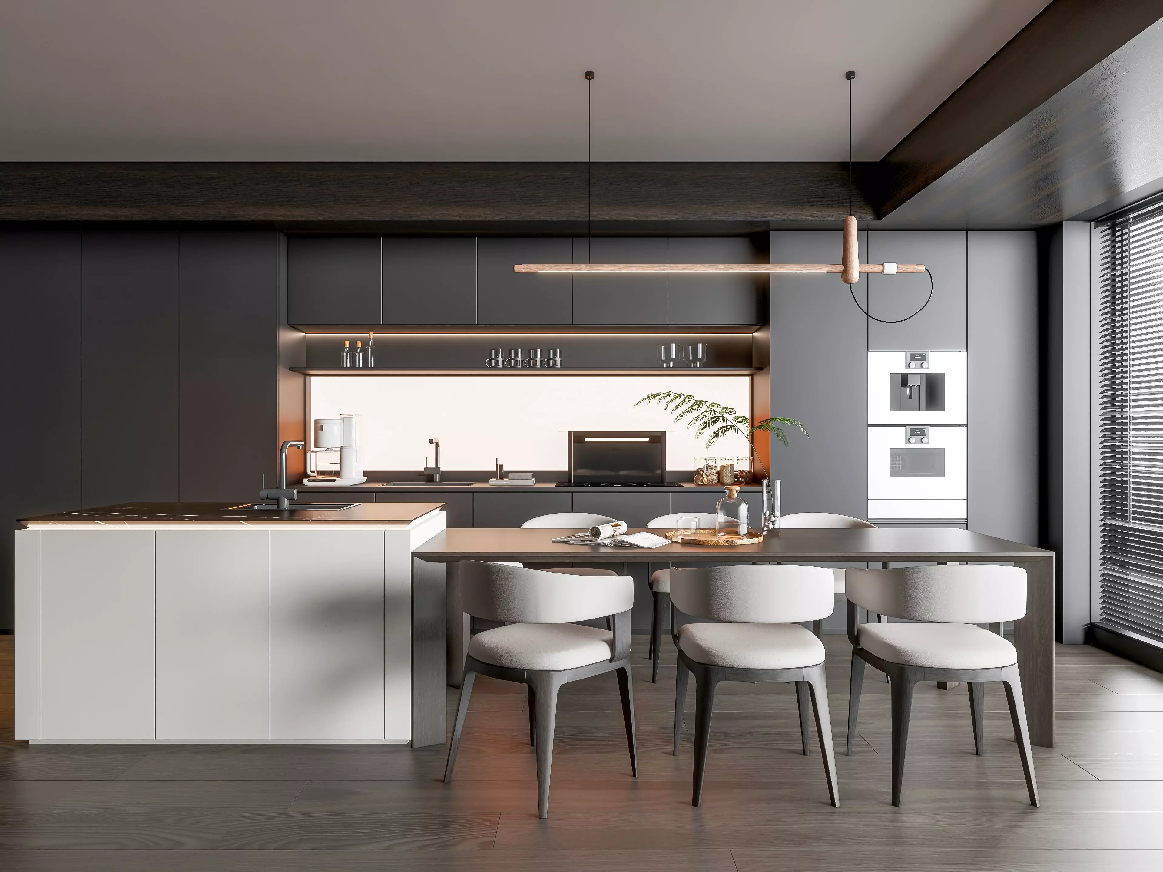 Kitchen Modern interior 93 3D model_0