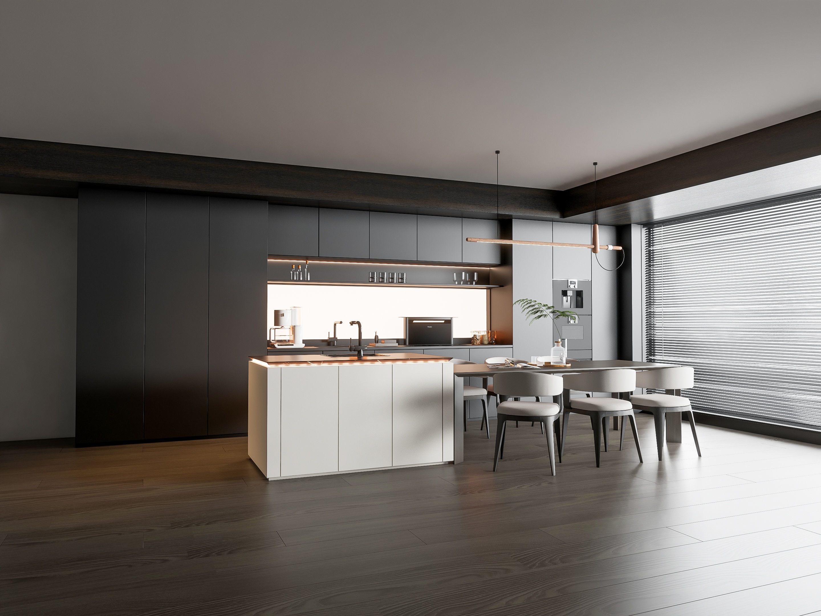 Kitchen Modern interior 93 3D model_15