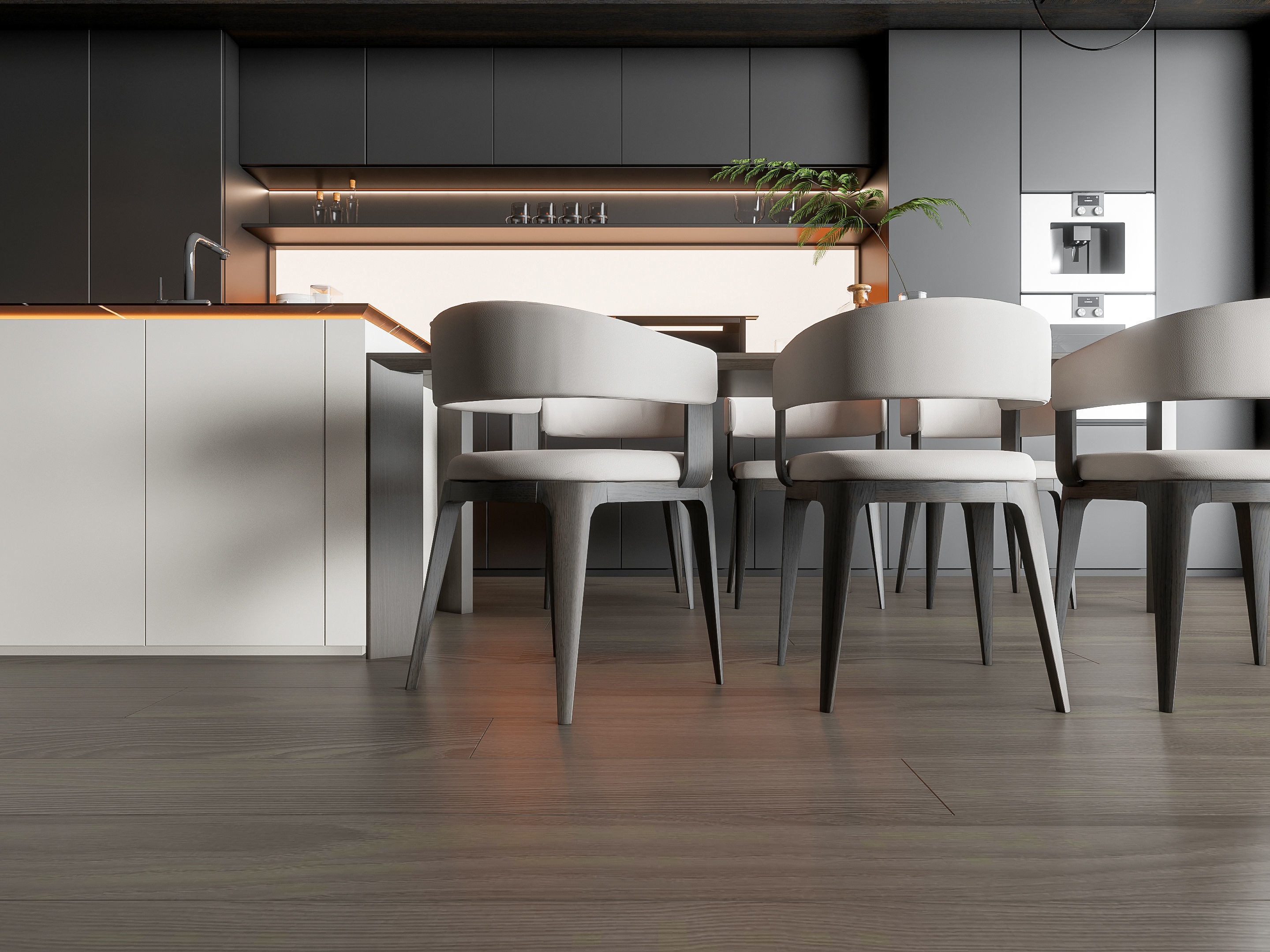 Kitchen Modern interior 93 3D model_11