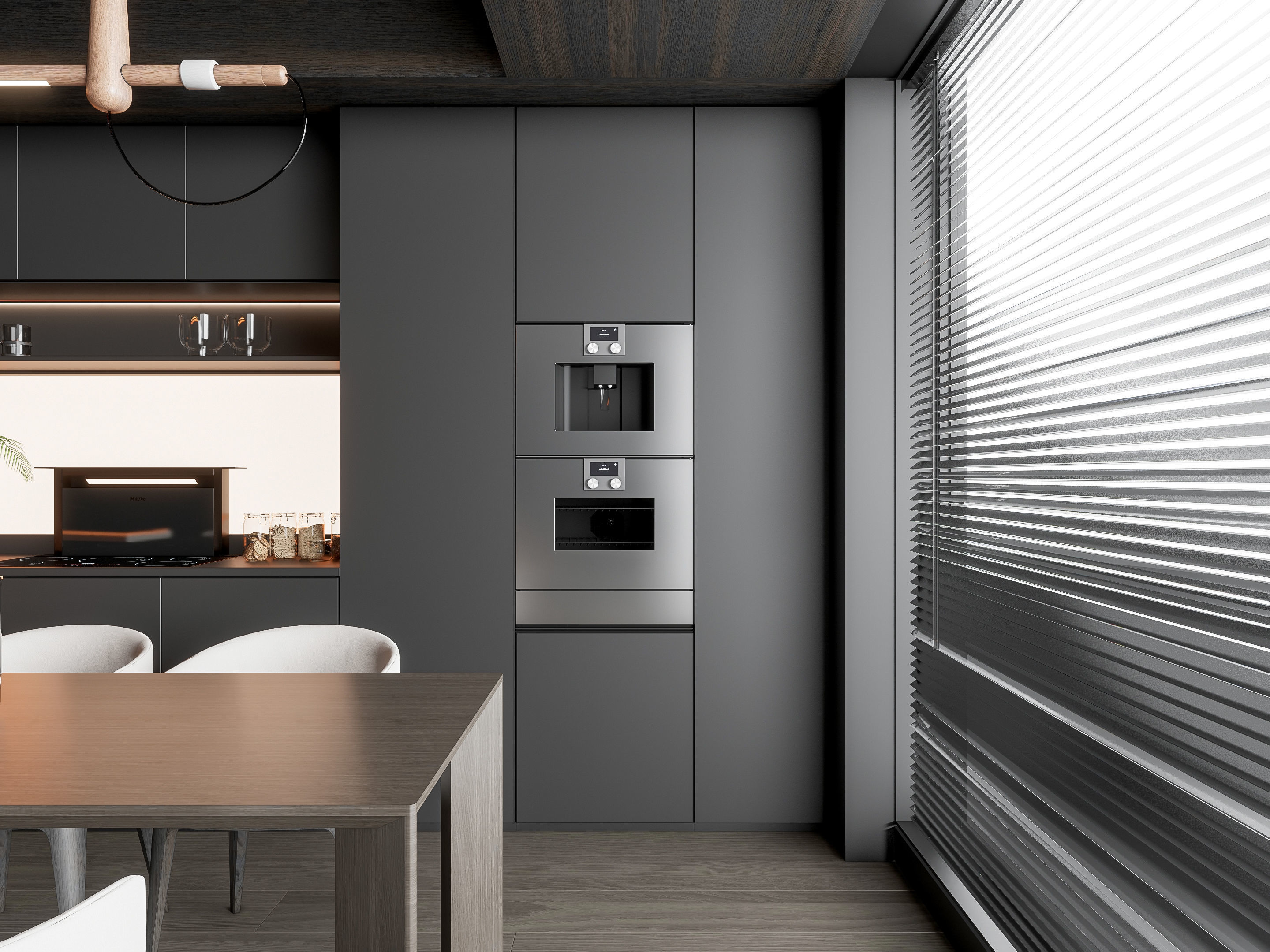 Kitchen Modern interior 93 3D model_7