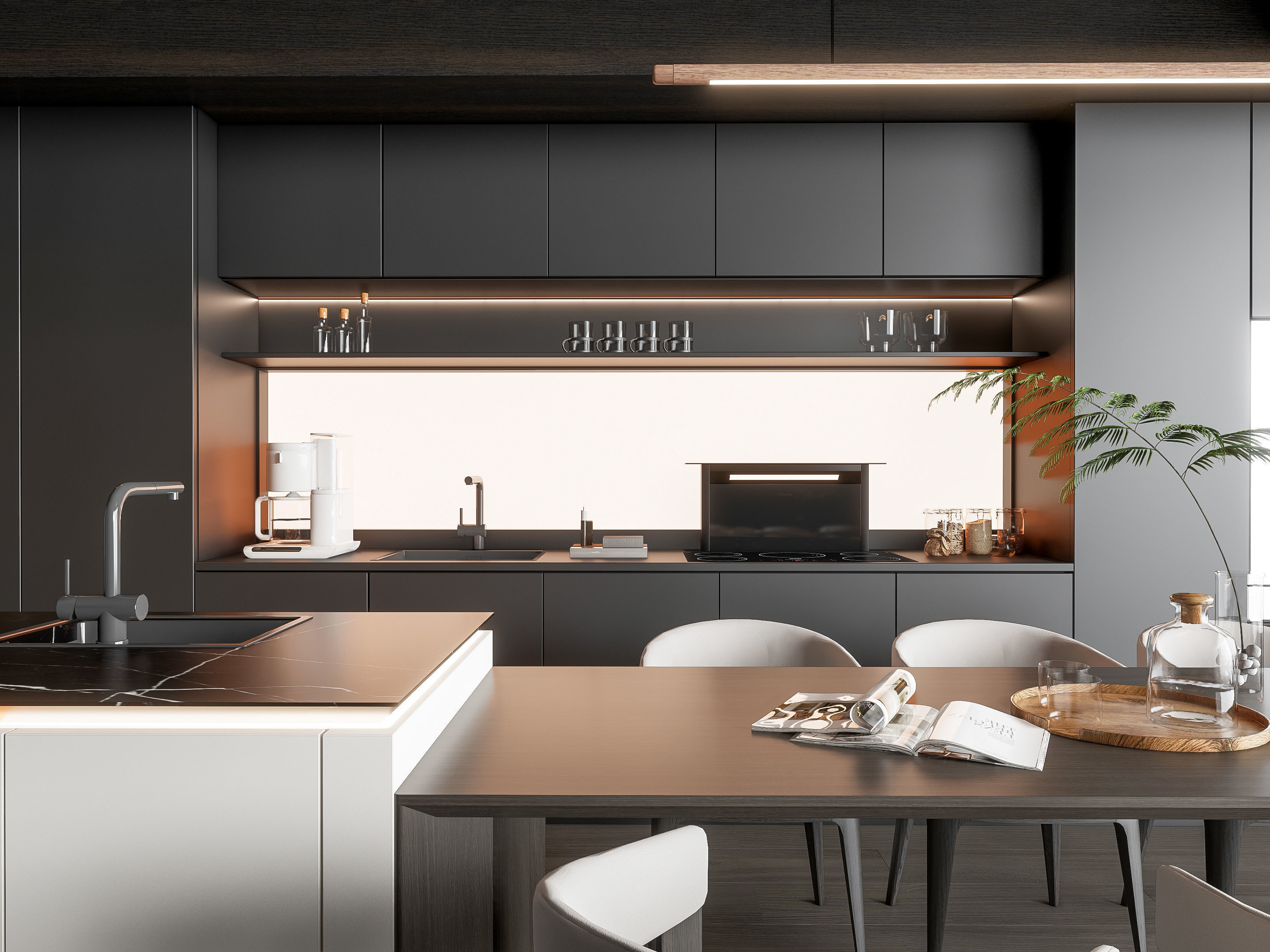Kitchen Modern interior 93 3D model_5