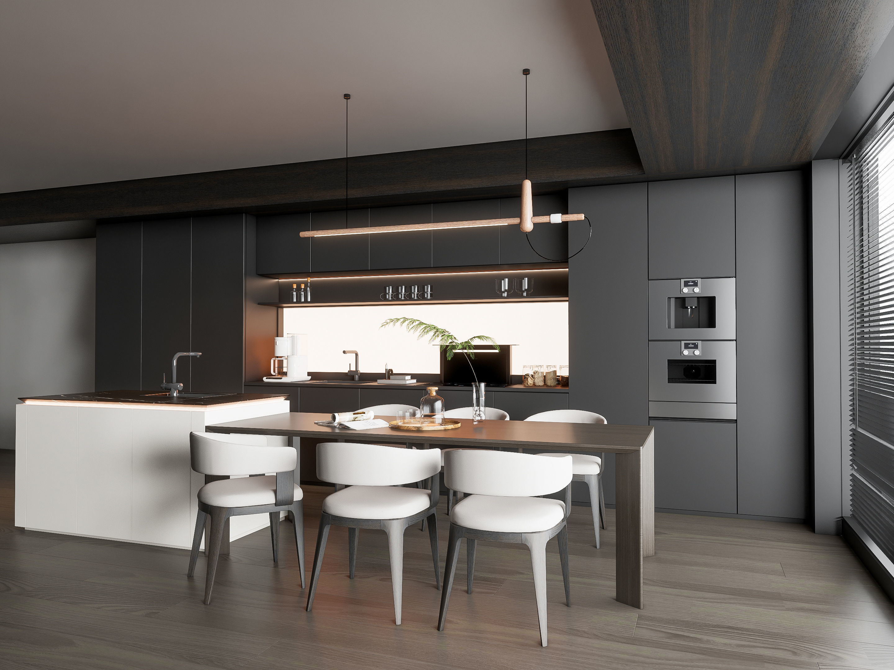 Kitchen Modern interior 93 3D model_14