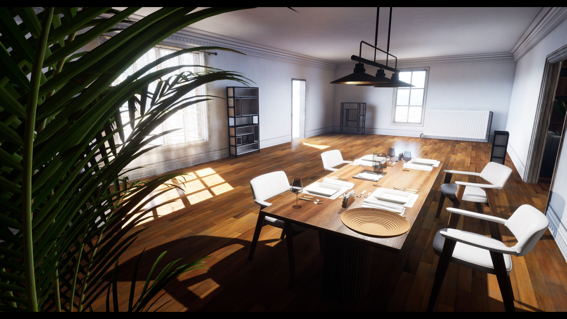 Modular Modern Apartment and Props Low-poly 3D model_9