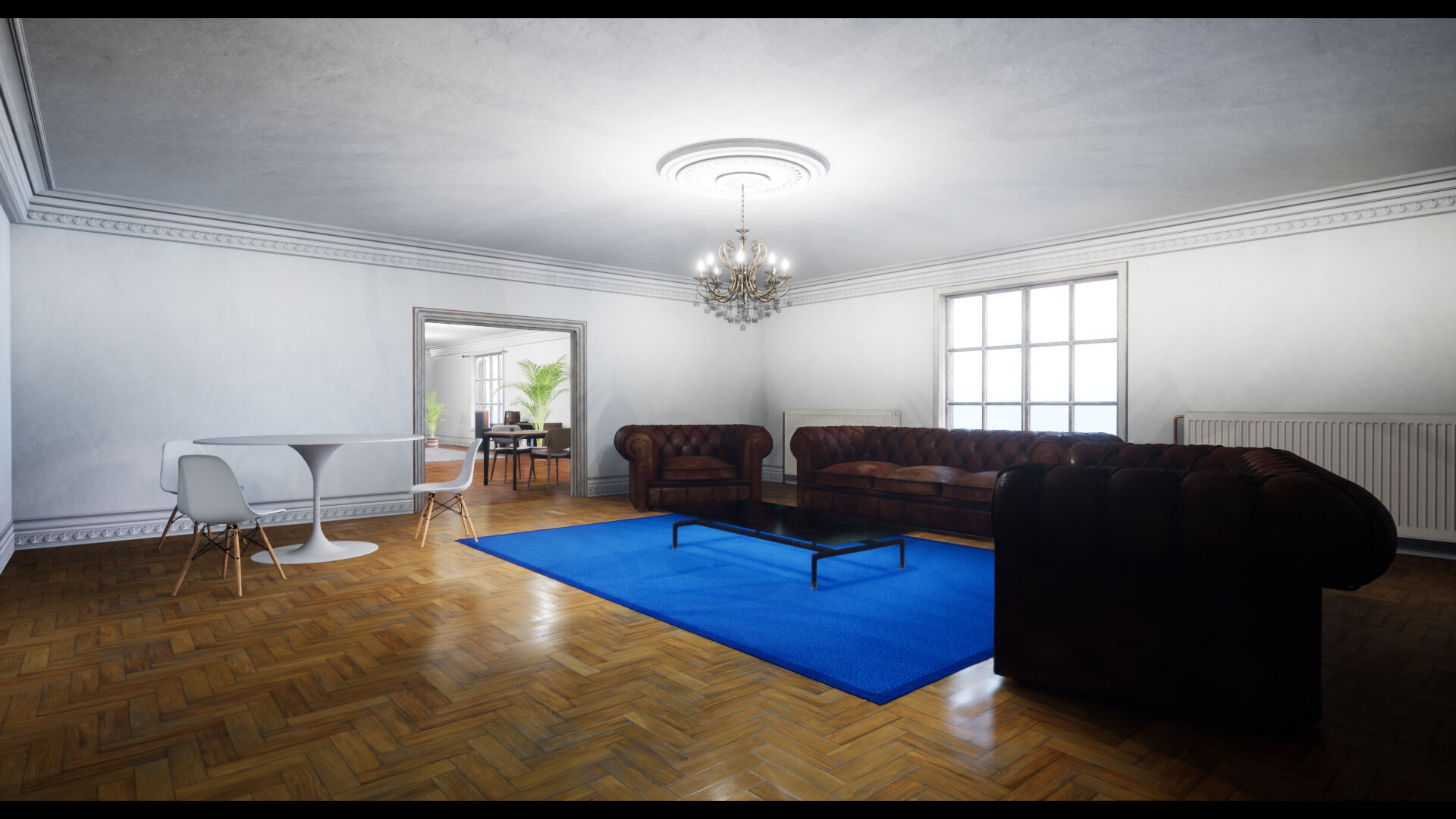 Modular Modern Apartment and Props Low-poly 3D model_4